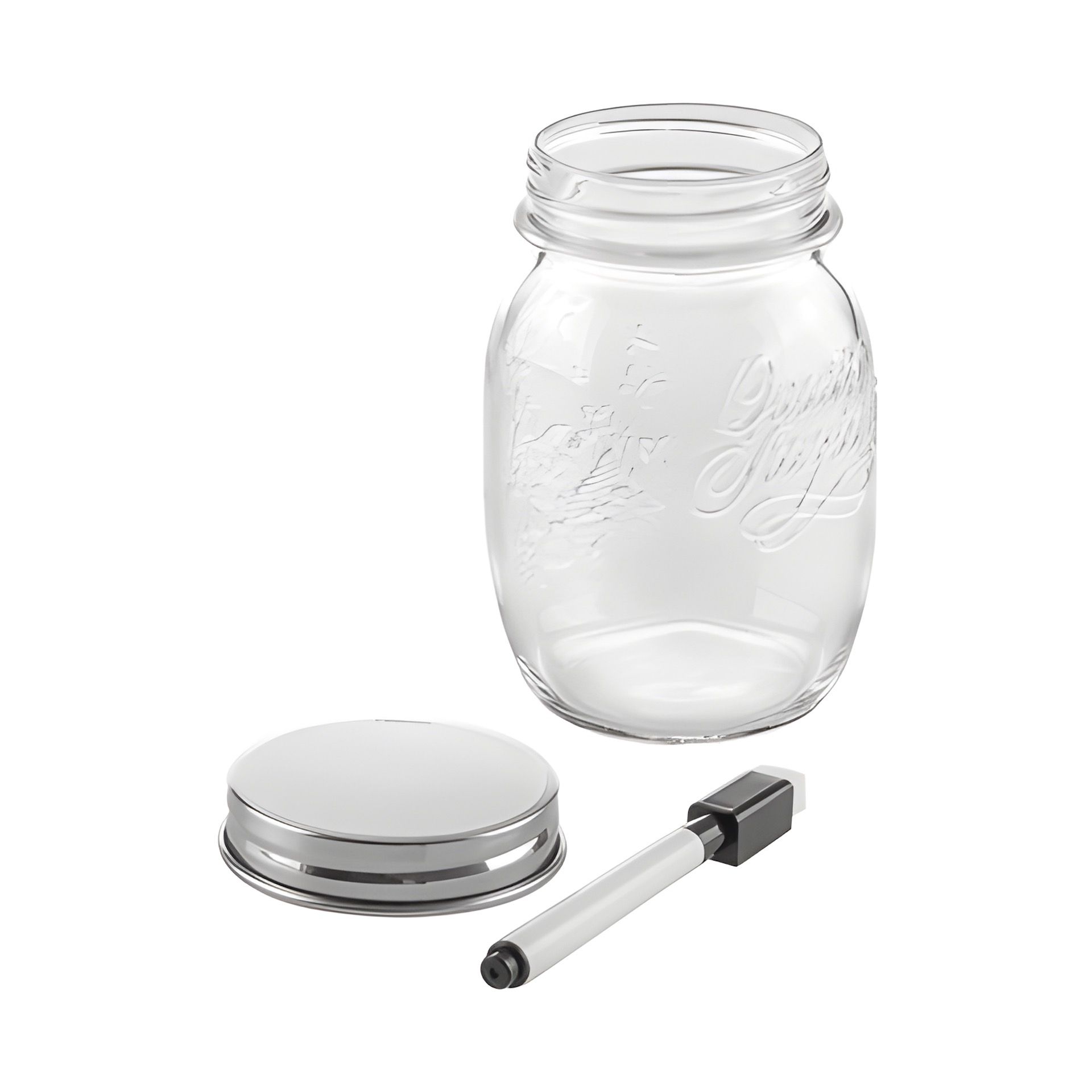 HappyTappi CT 70 Whiteboardglas 500 ml mit Marker (Karton, 6 Stück)