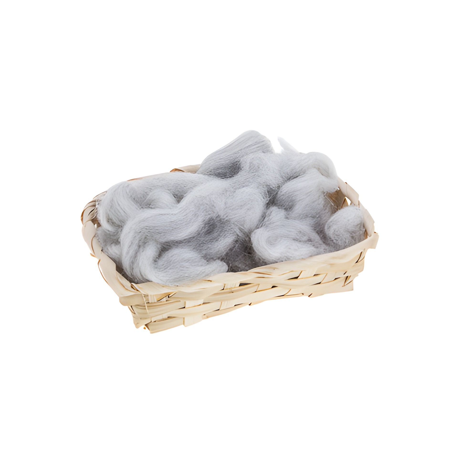 Filzwolle grau meliert, 10 g