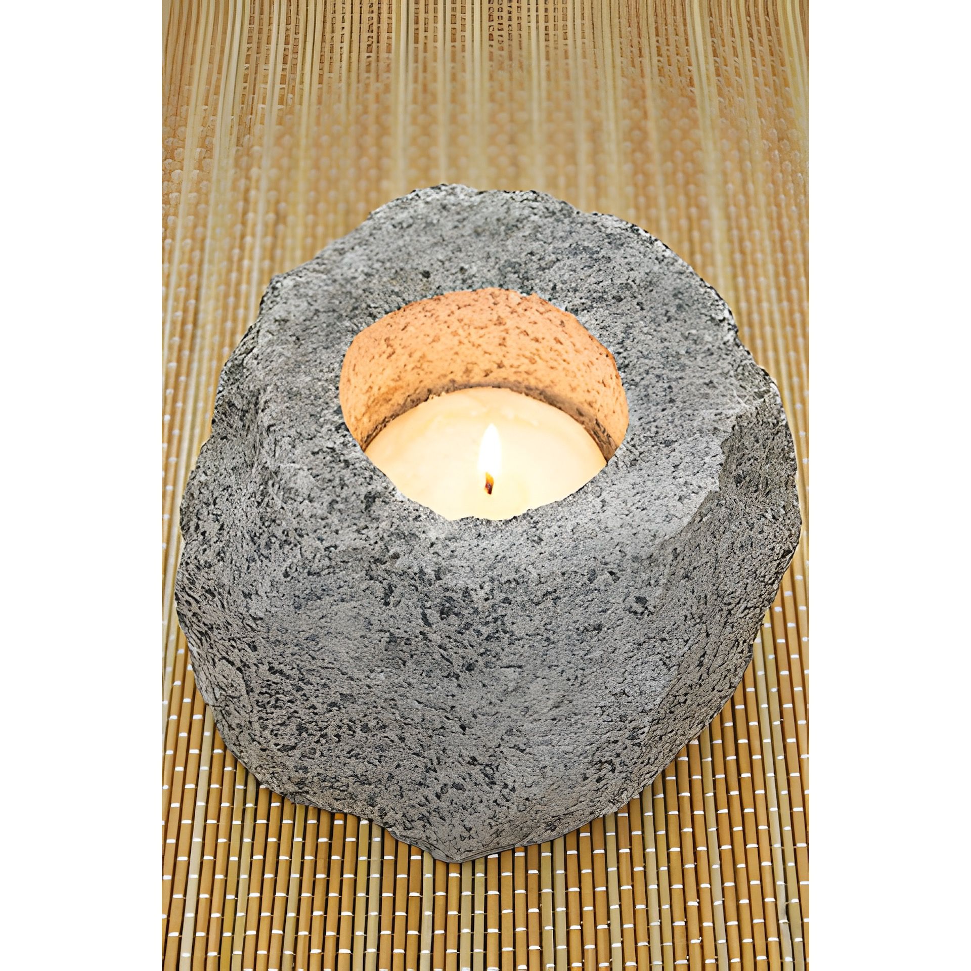 Flaschen- und Glashalter 'Granitstein' Bohrung Ø ca. 61 mm