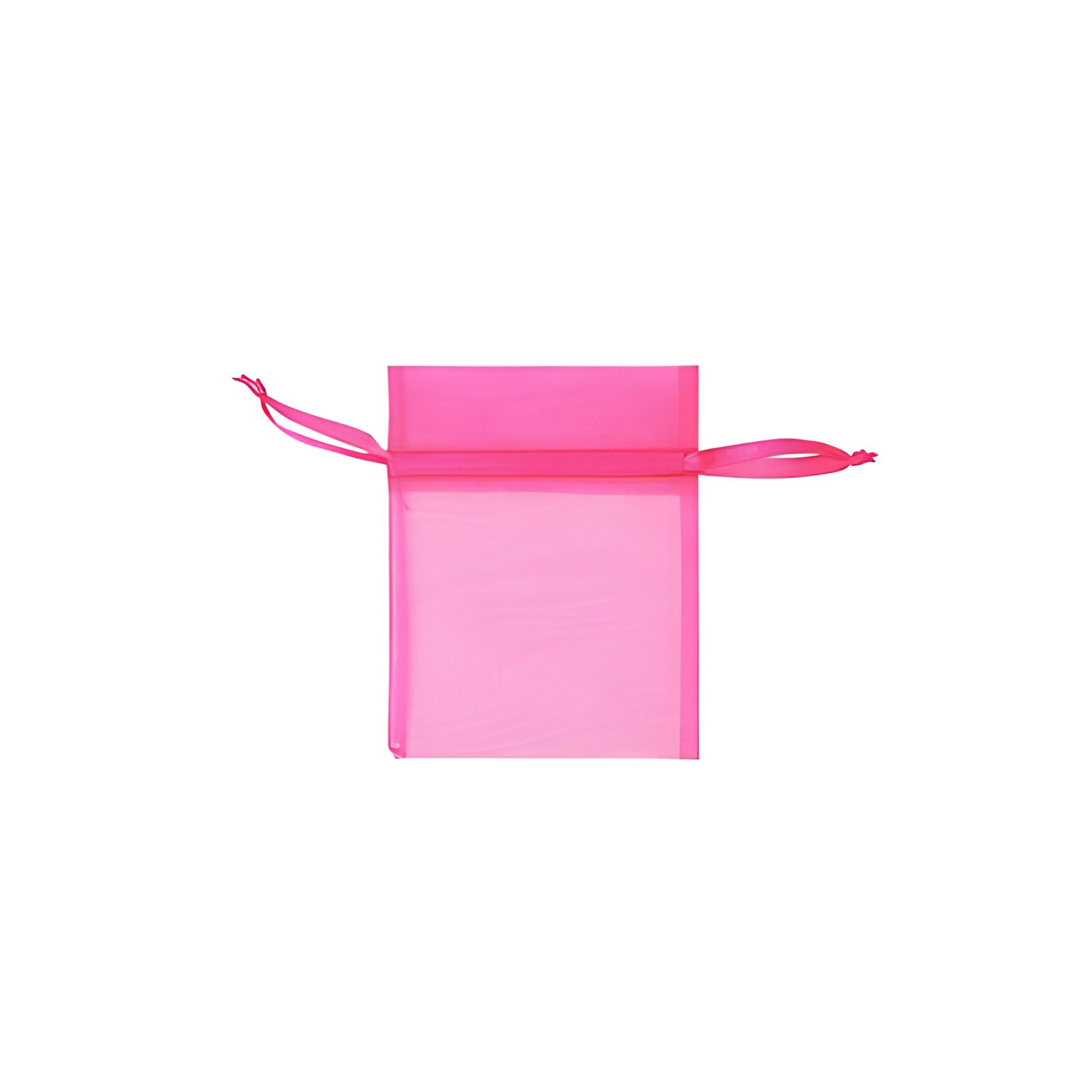 Chiffonbeutel  9 x 12 cm, pink, 6 Stück
