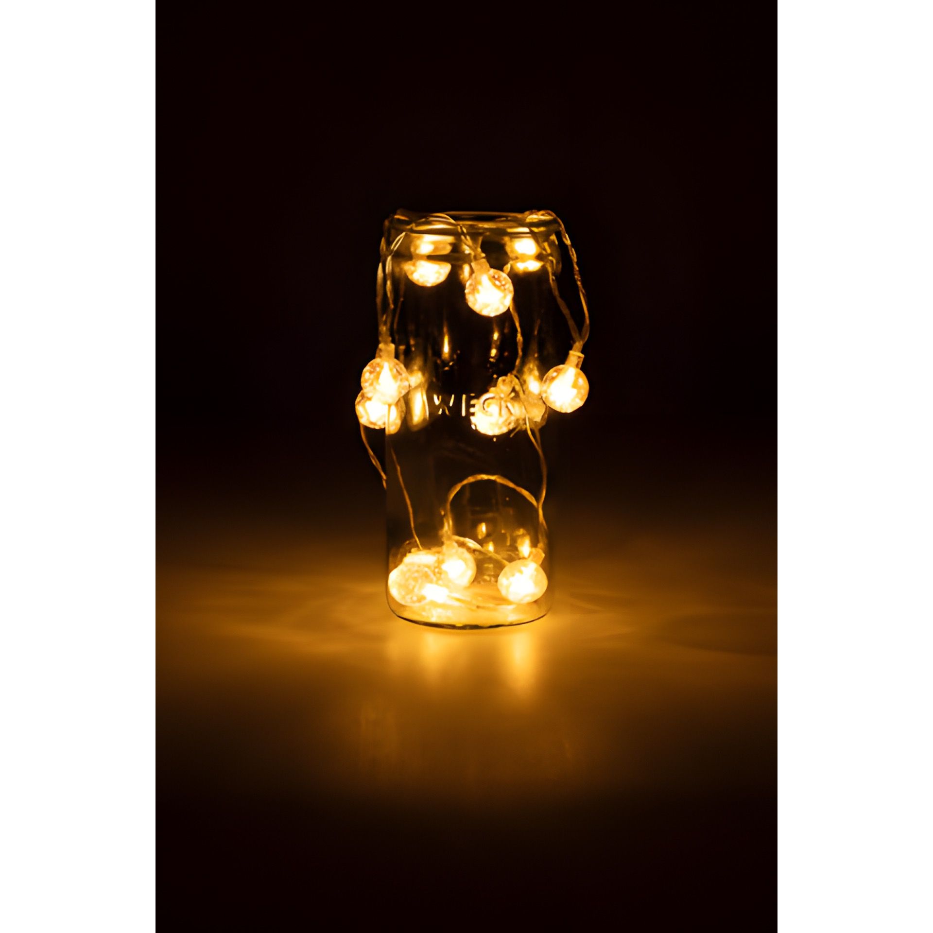 Lichterkette 'Kugeln' klar, 10 LEDs mit Timer