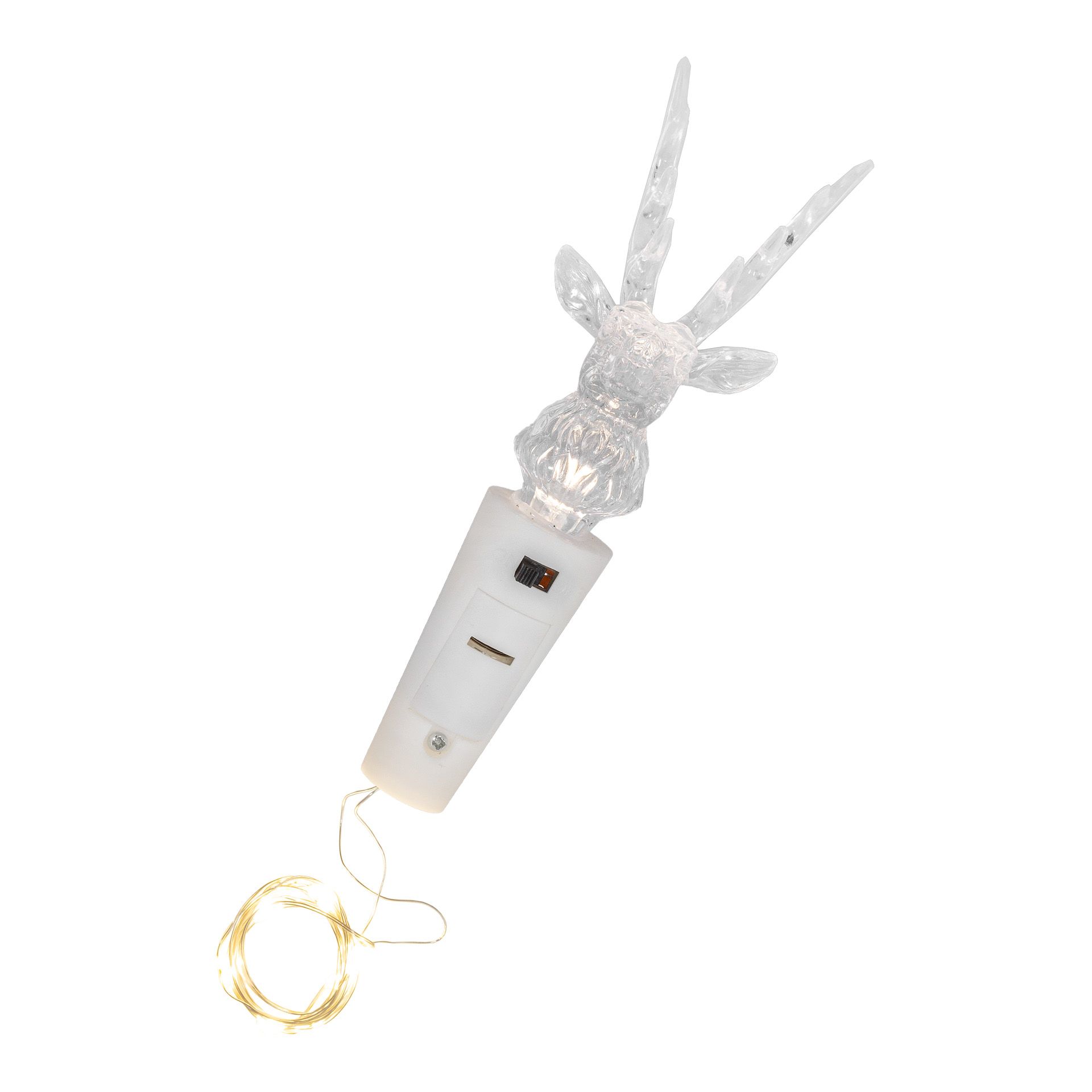 Flaschenlicht 'Hirsch', 8 LEDs