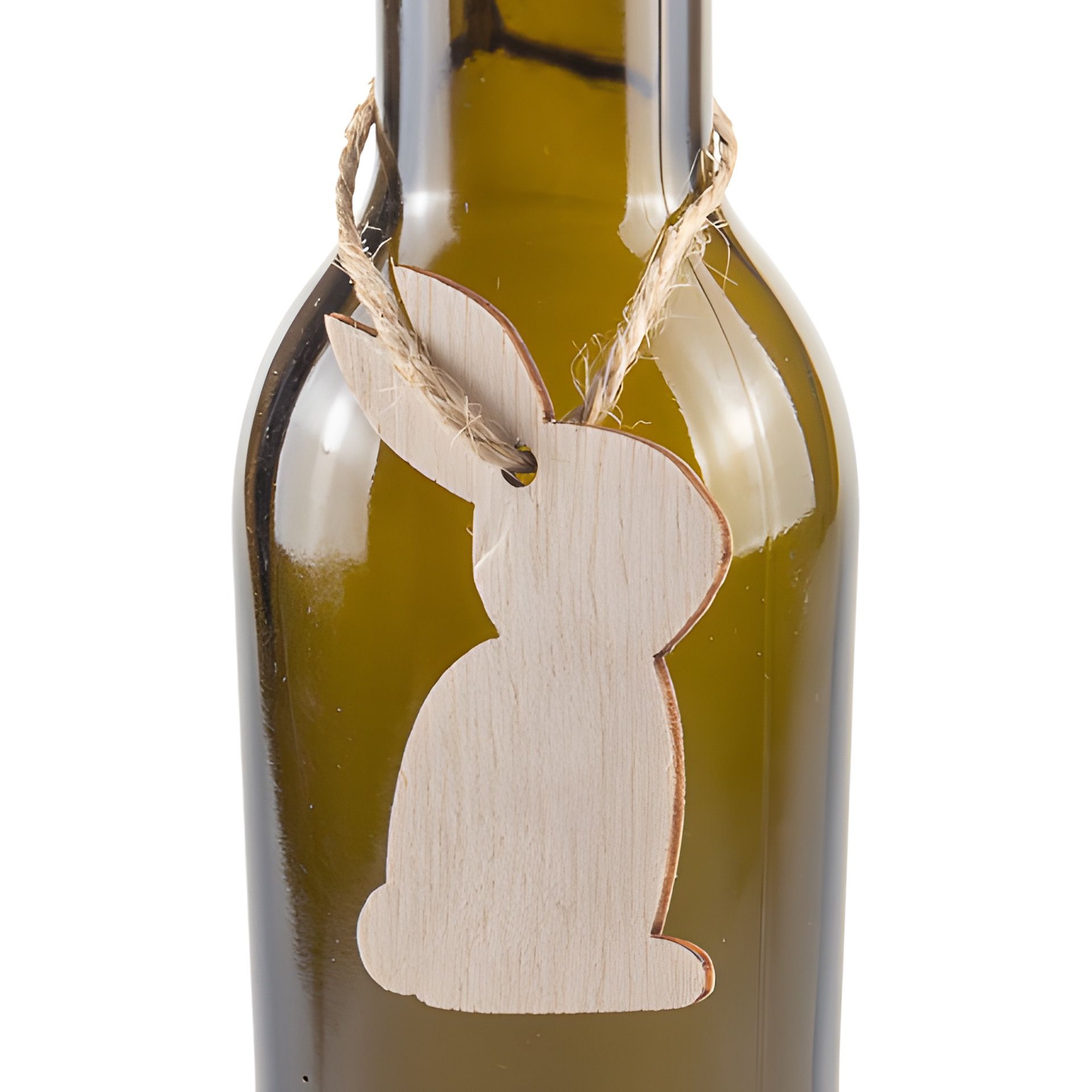 Holzanhänger 'Hase' 6 cm, 4 Stück