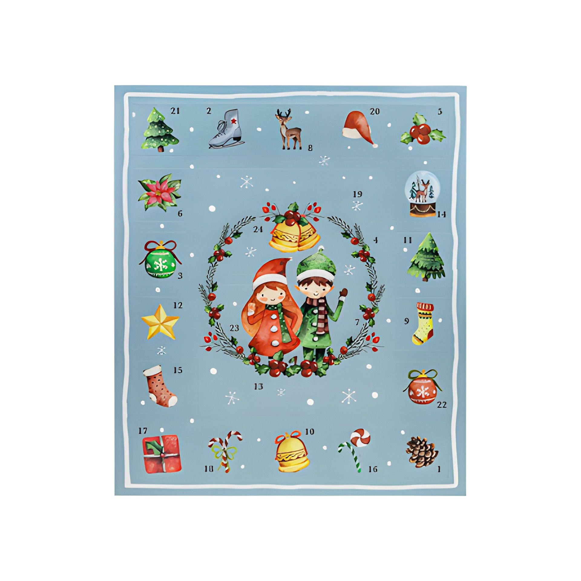 Adventskalender zum Befüllen, 31 x 38 cm