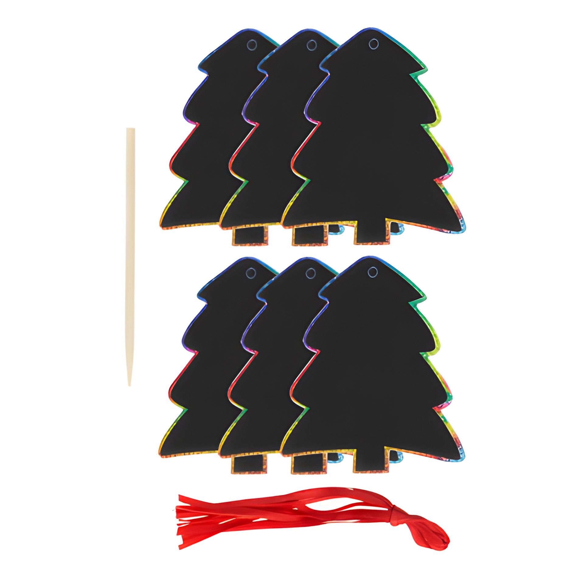 Kratzpapieranhänger-Set 'Wintermotive', 13-teilig