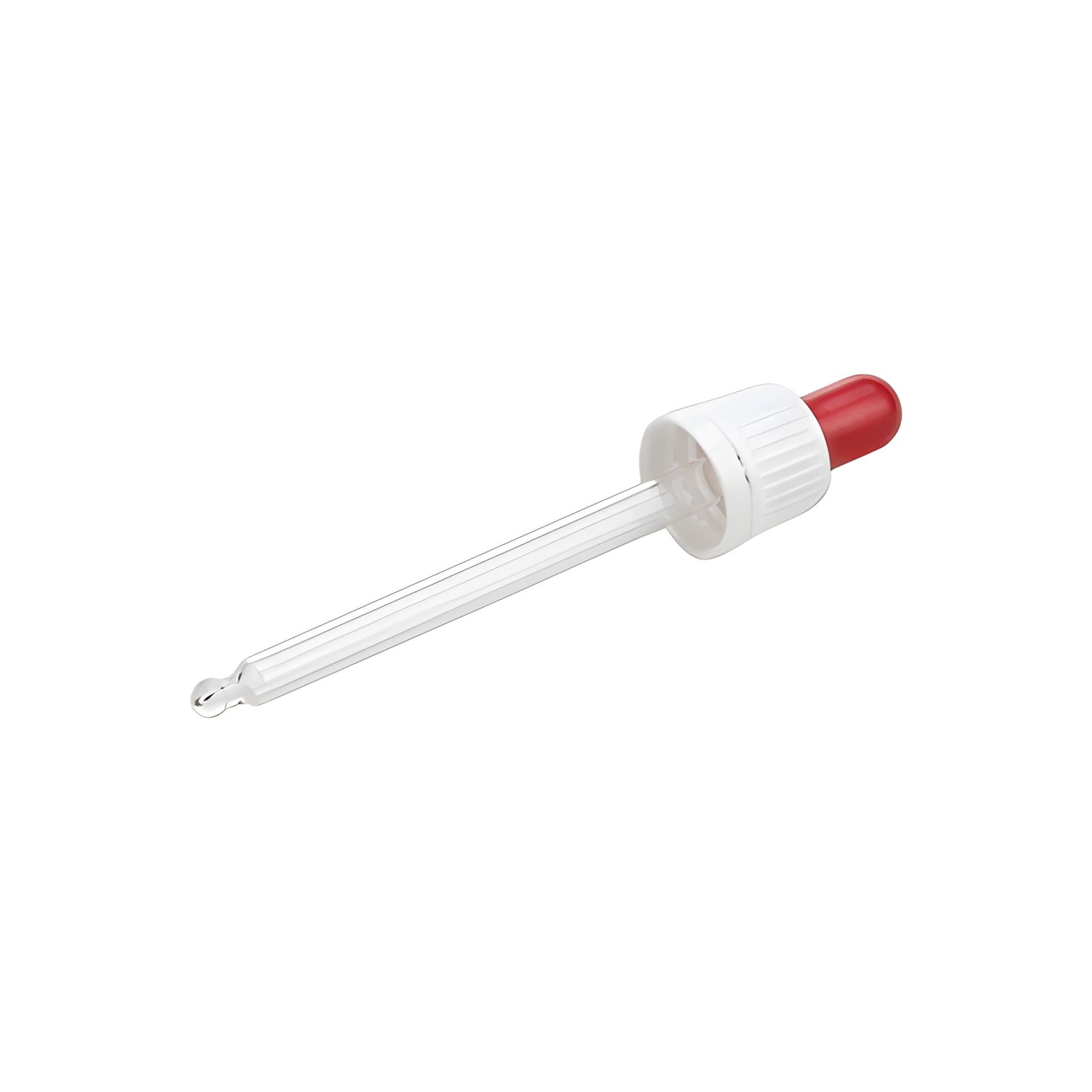 Pipette DIN 18 mit Originalitätsring weiß 106 mm