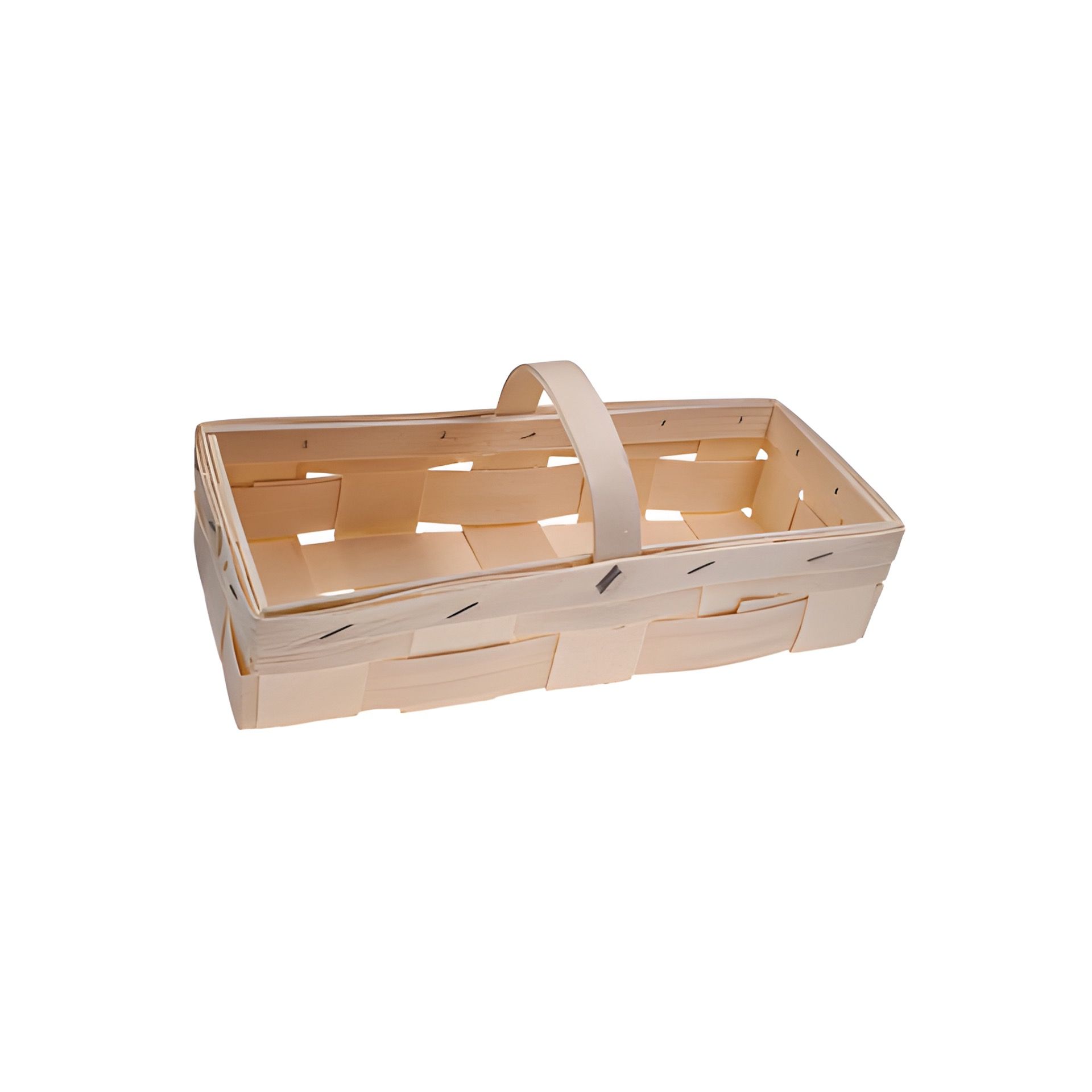 Spankorb mit Henkel natur, 27 x 11 cm