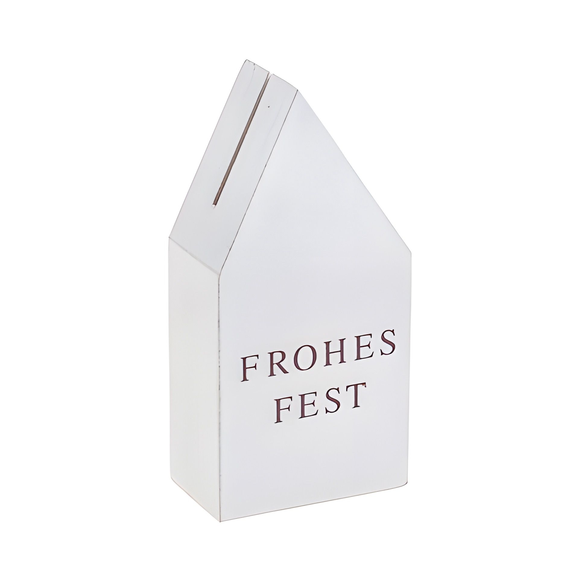 Kartenhalter 'Frohes Fest', 4 x 2,5 x 9 cm