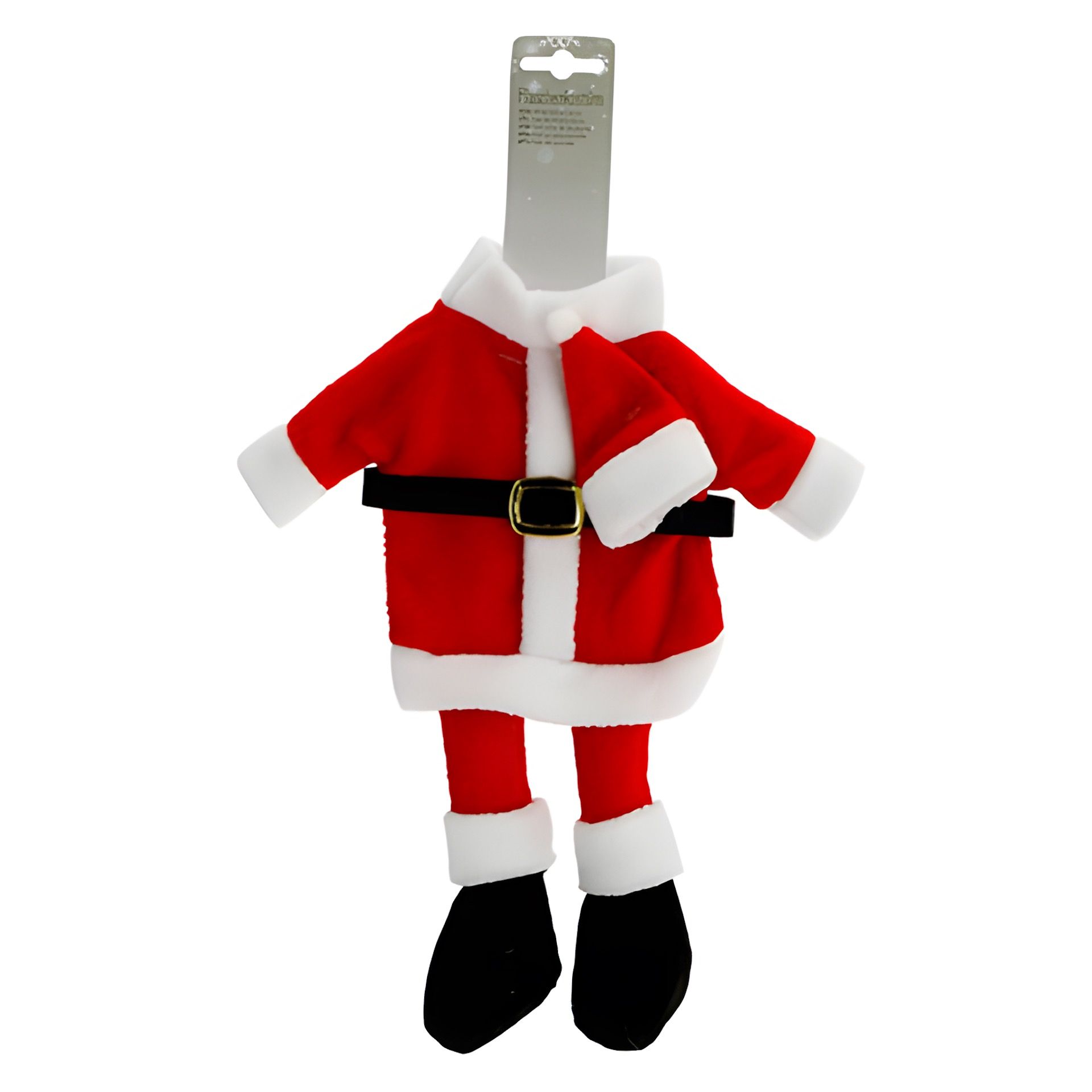 Flaschenverkleidung 'Santa mit Beinen', 2-teilig