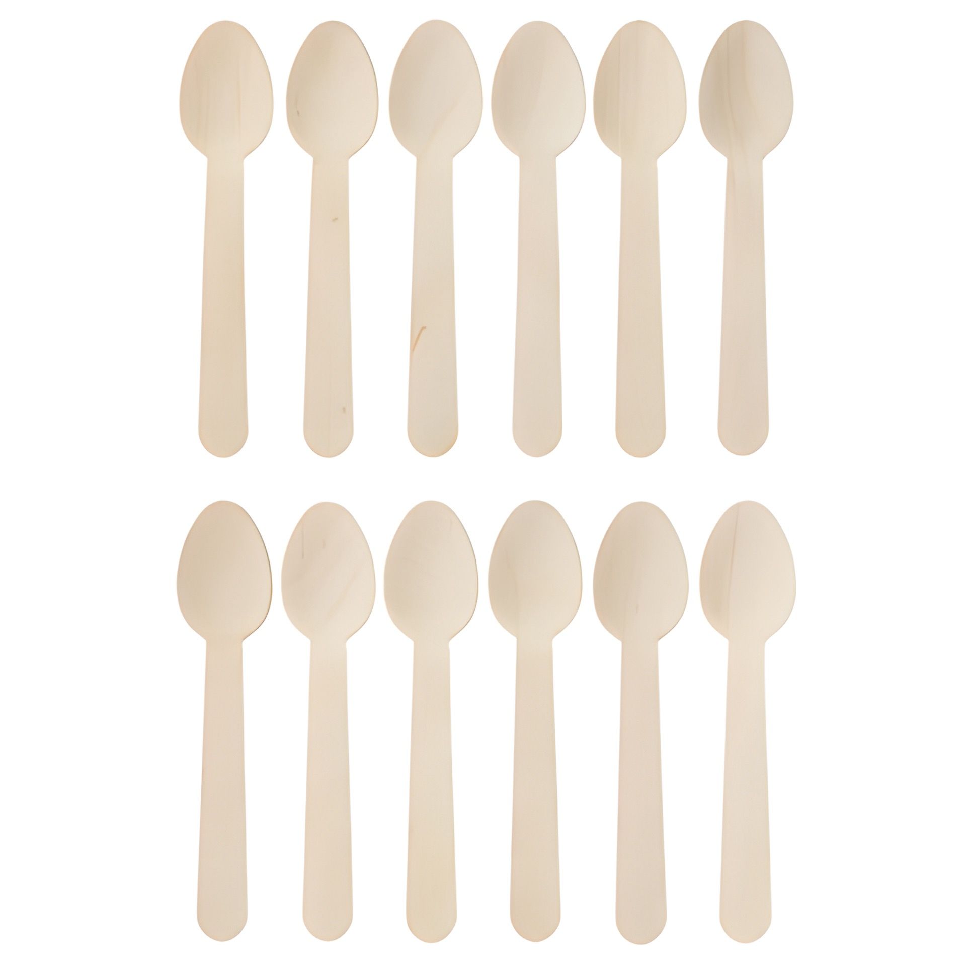 Kaffeelöffel aus Bambus, 12er Pack