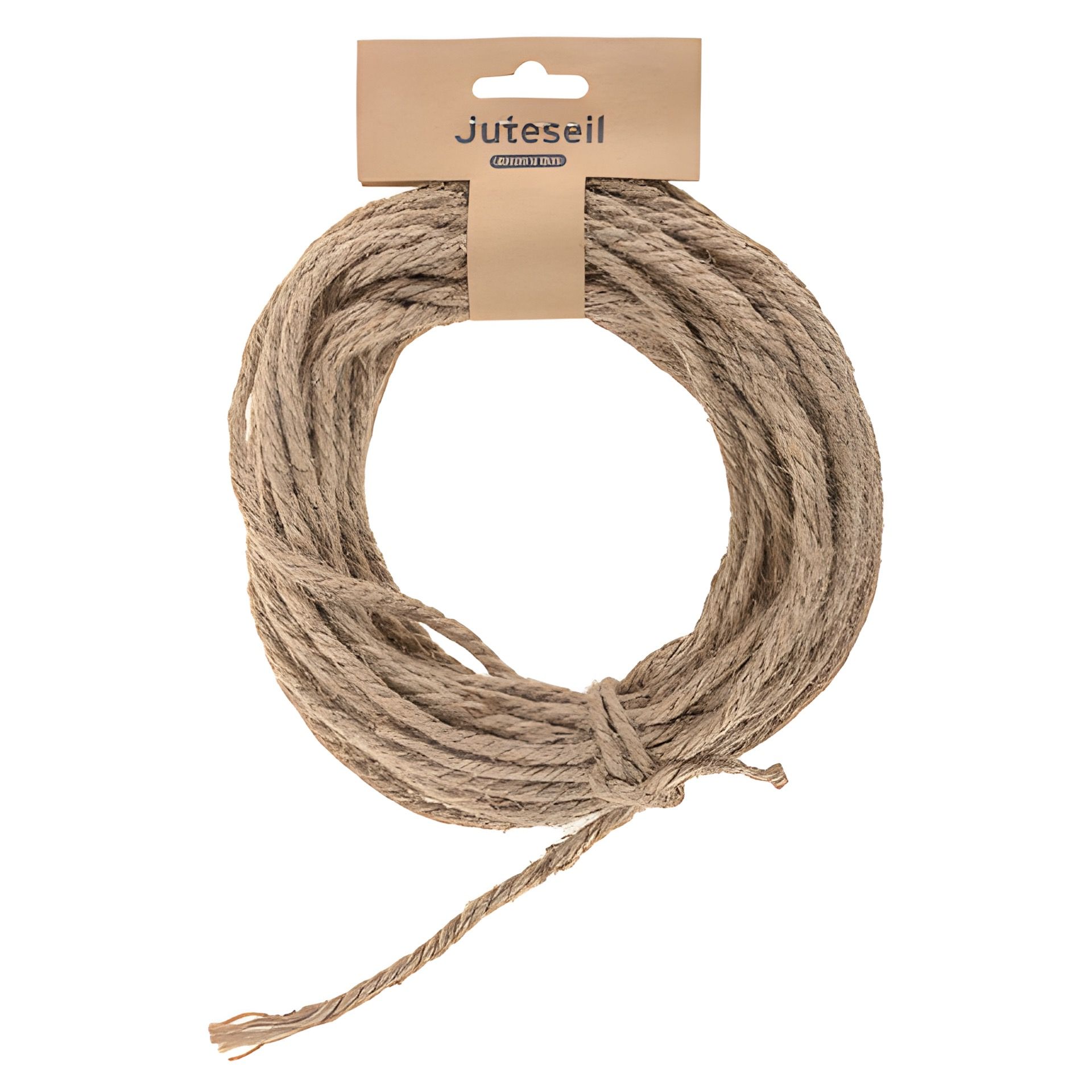 Jutekordel 8 m, 4 mm natur