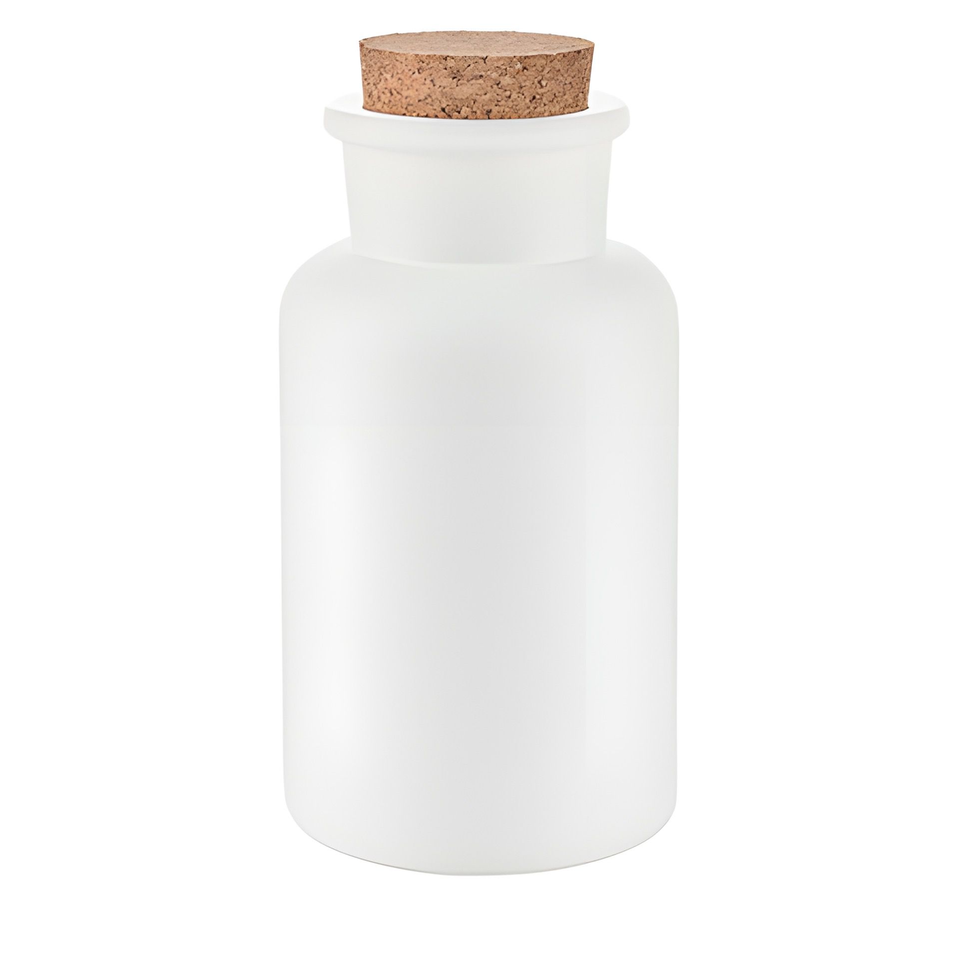 Korkenglas 300 ml weiß matt beschichtet (Karton, 68 Stück)