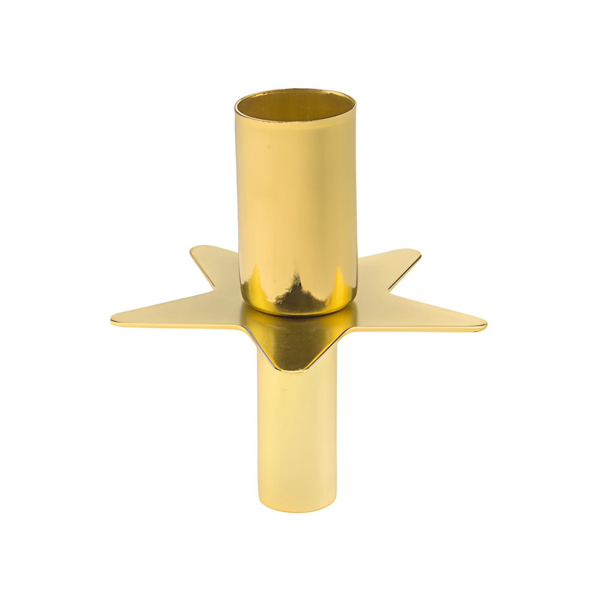 Flaschenkerzenhalter 'Stern' gold