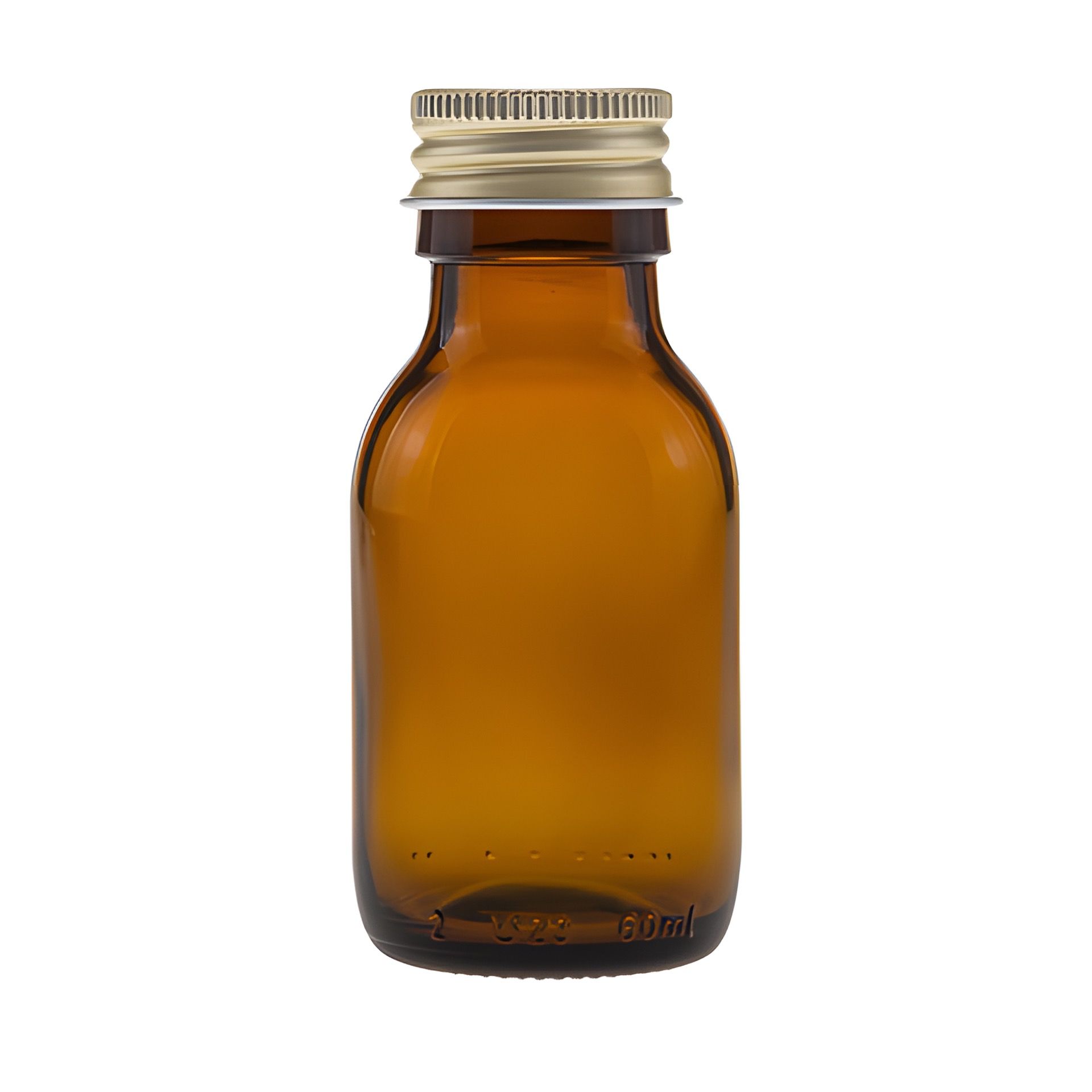 Glasflasche  60 ml braun