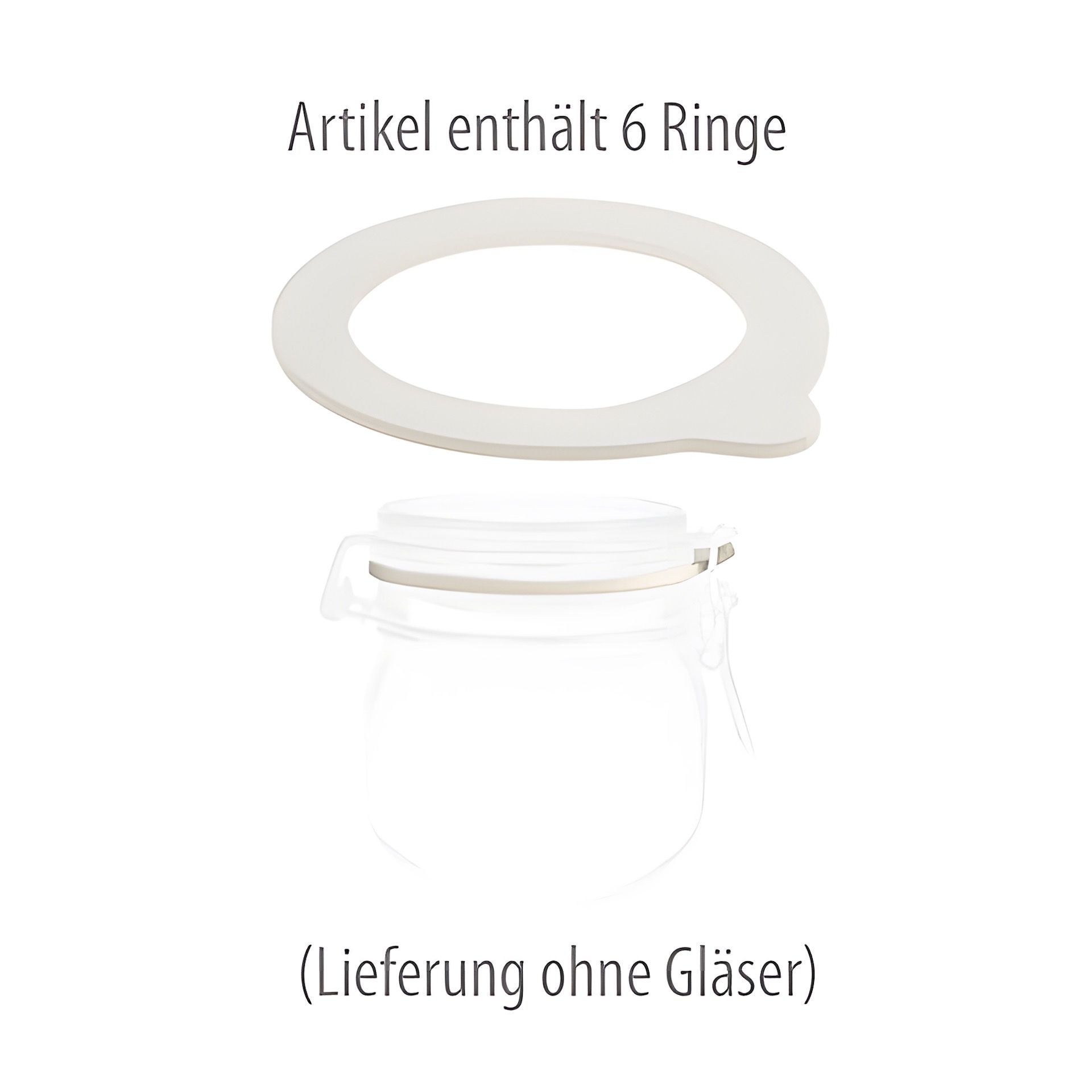 Dichtungsring 68 x 94 mm weiß, 6 Stück