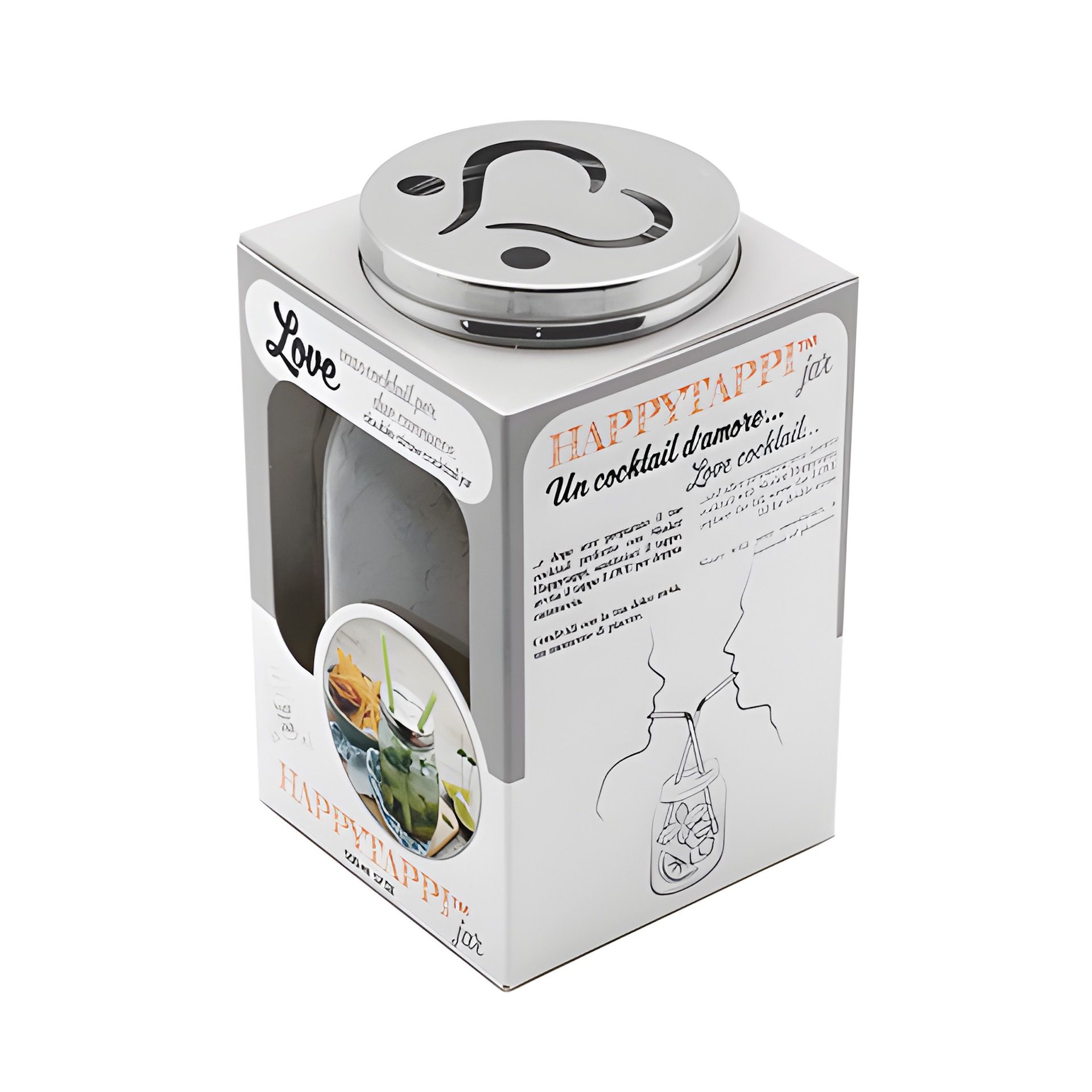 HappyTappi CT 70 Glas 'Liebe' 500 ml (Karton, 6 Stück)