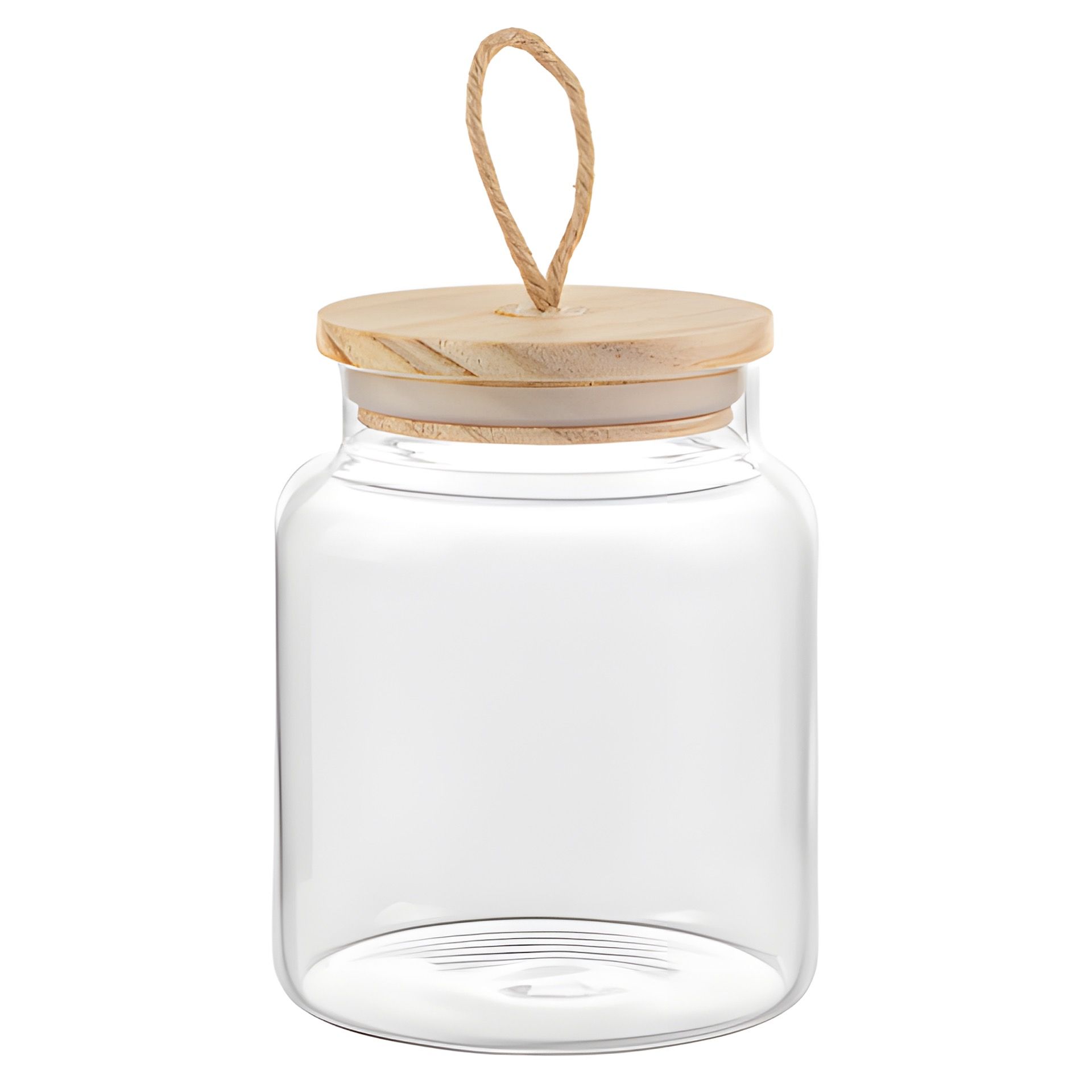 Vorratsglas 650 ml mit Holzdeckel