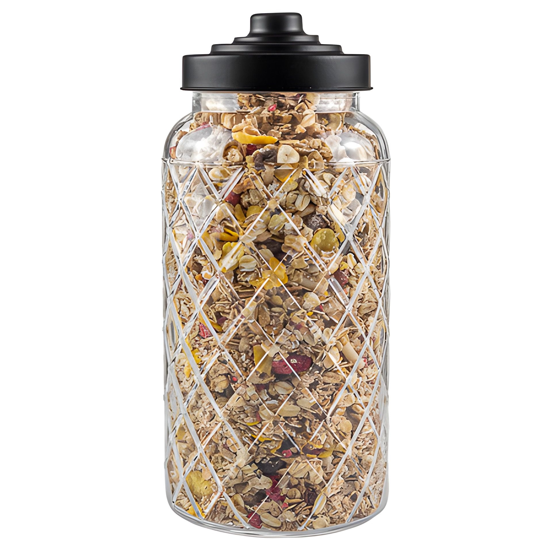 Vorratsglas 'Raute' 1400 ml mit Schraubdeckel