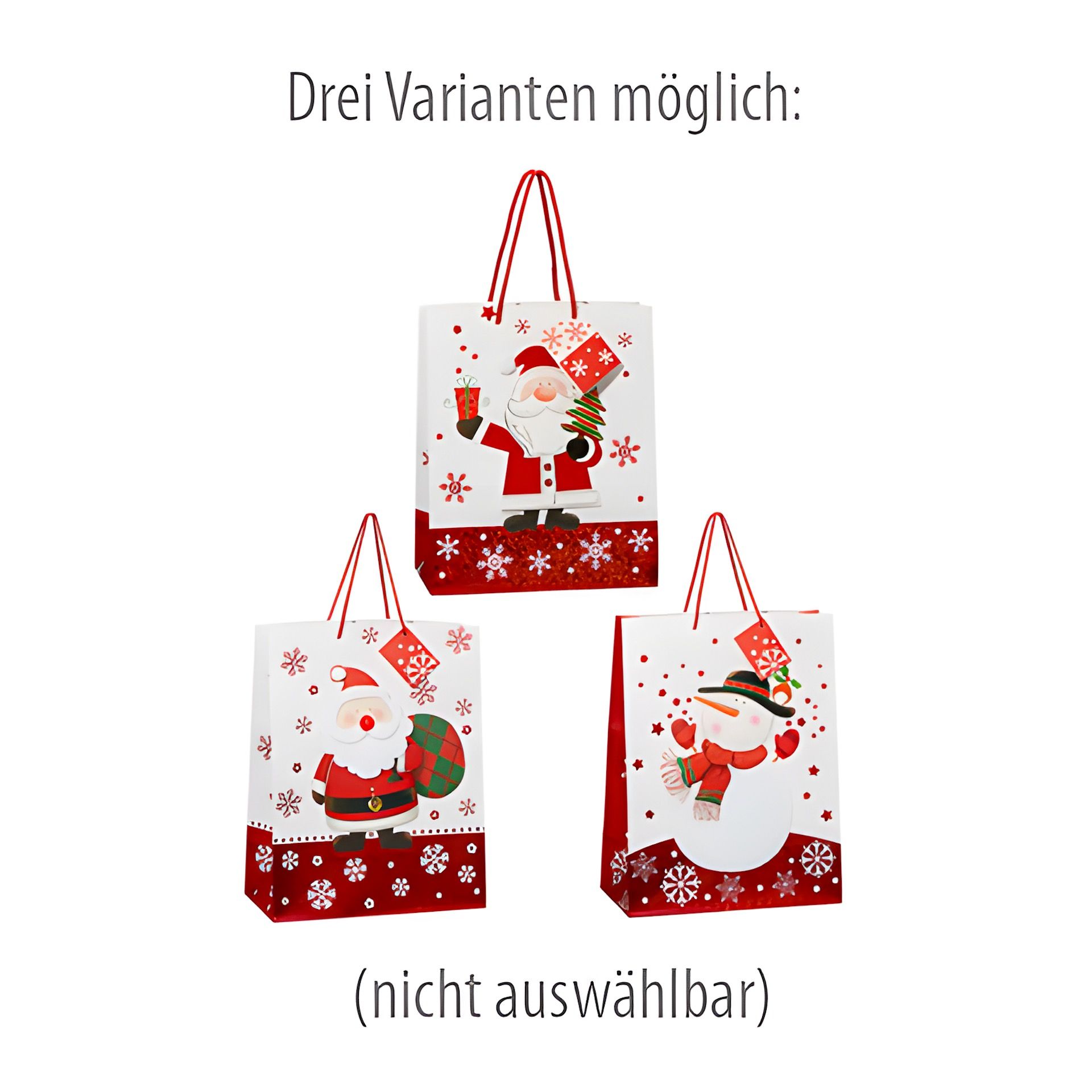 3D Geschenktüte 'Xmas', XXL