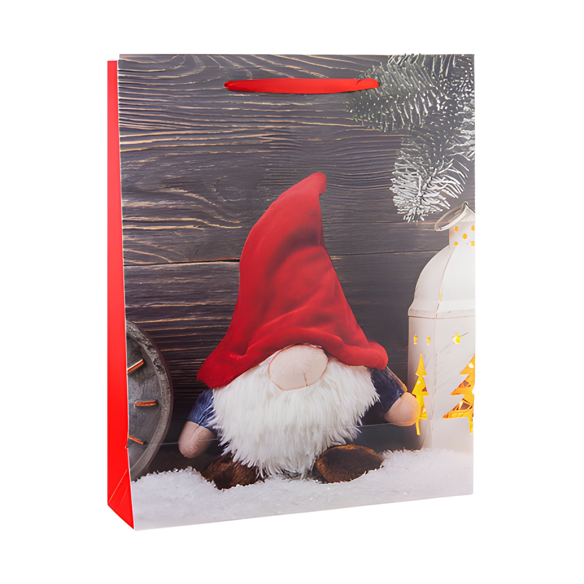 Geschenktüte 'Wichtel mit Laterne', groß