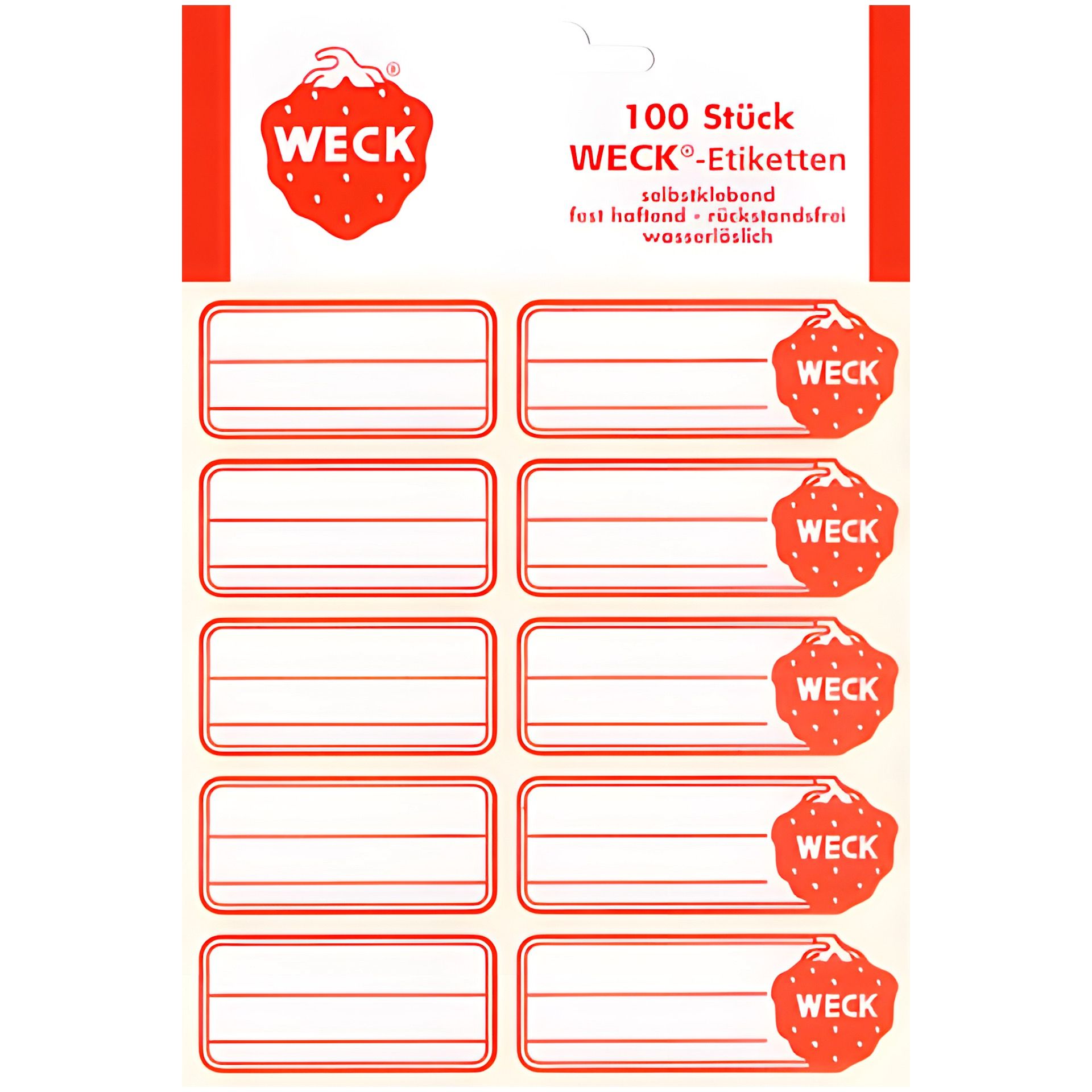 WECK-Etiketten - 100 Stück