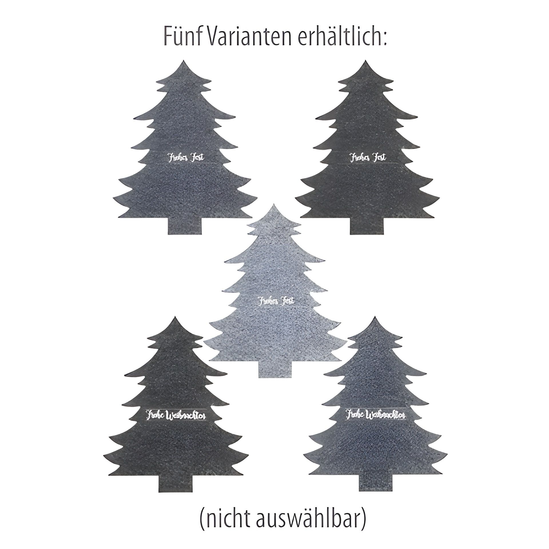 Besteckhalter 'Tannenbaum' aus Filz, 19 x 23 cm