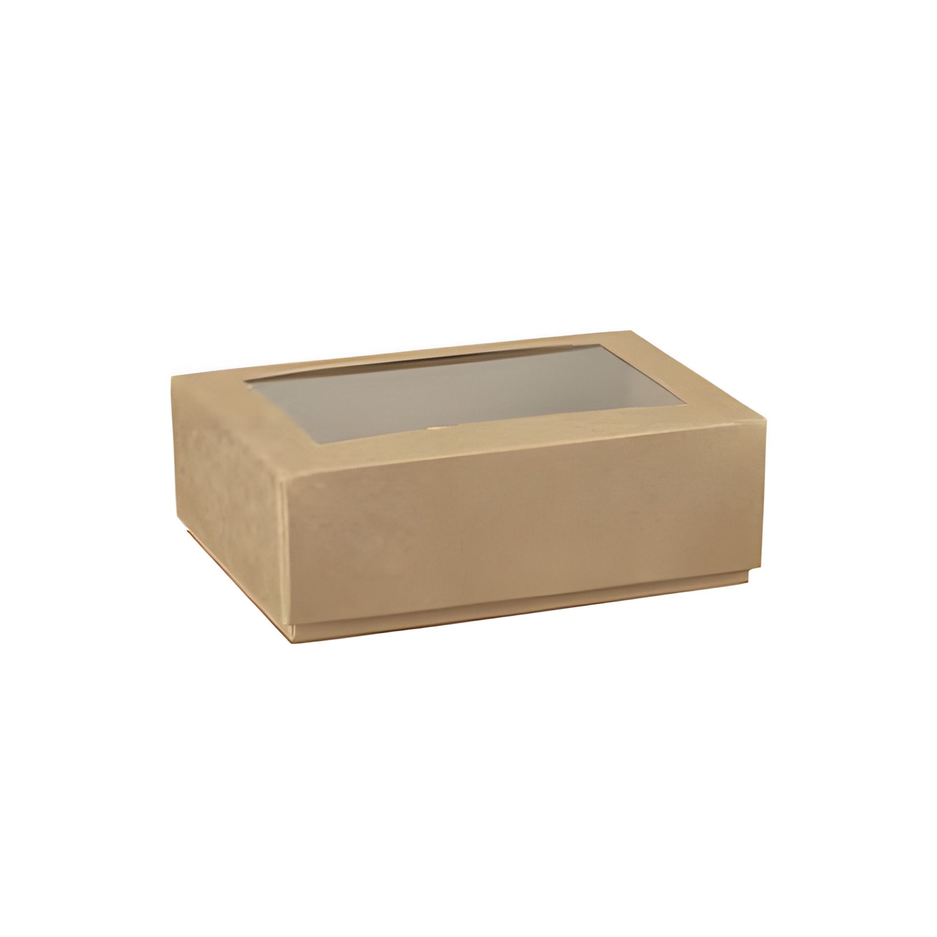 Sichtfensterschachtel 165 x 110 x 55 mm natur