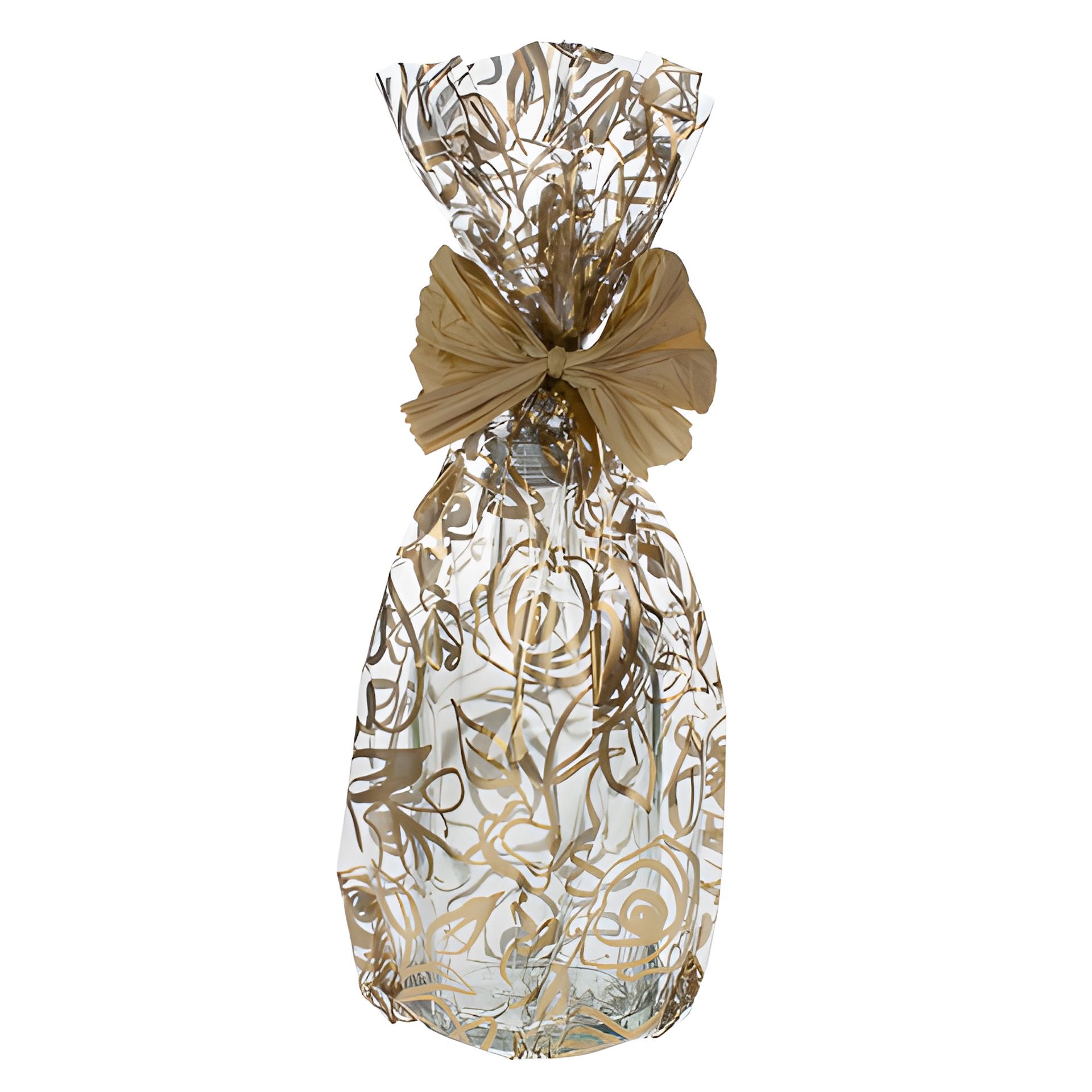 Schmuckbeutel 'Rosen' 15 x 25 cm gold, 10 Stück