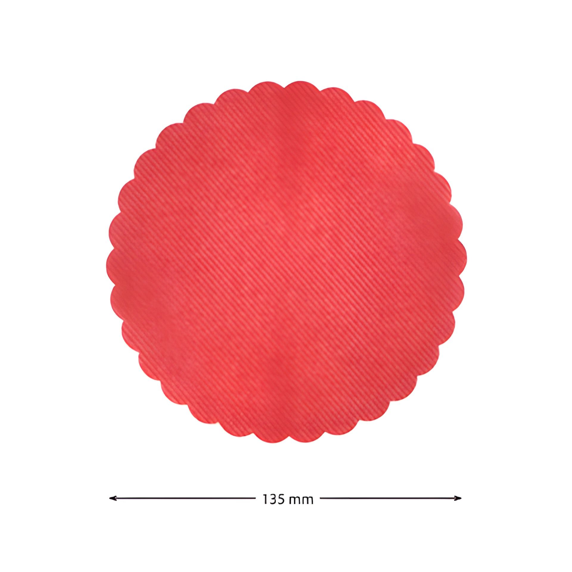 Vliesdeckchen Ø 135 mm rot, 100 Stück
