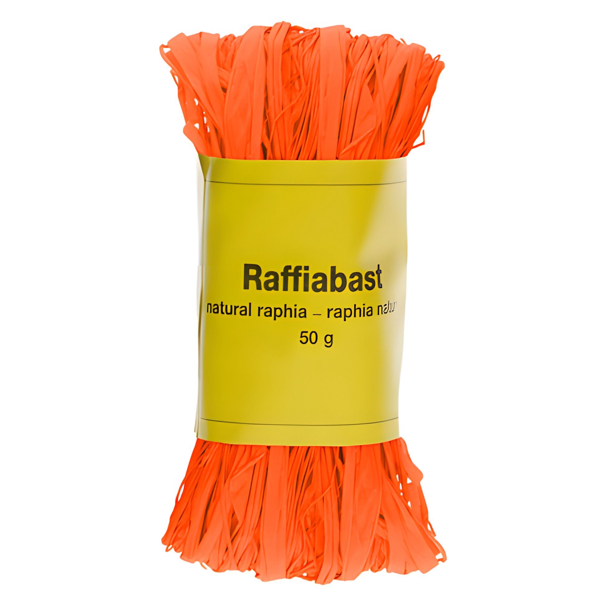 Raffia Bast 50 g orange