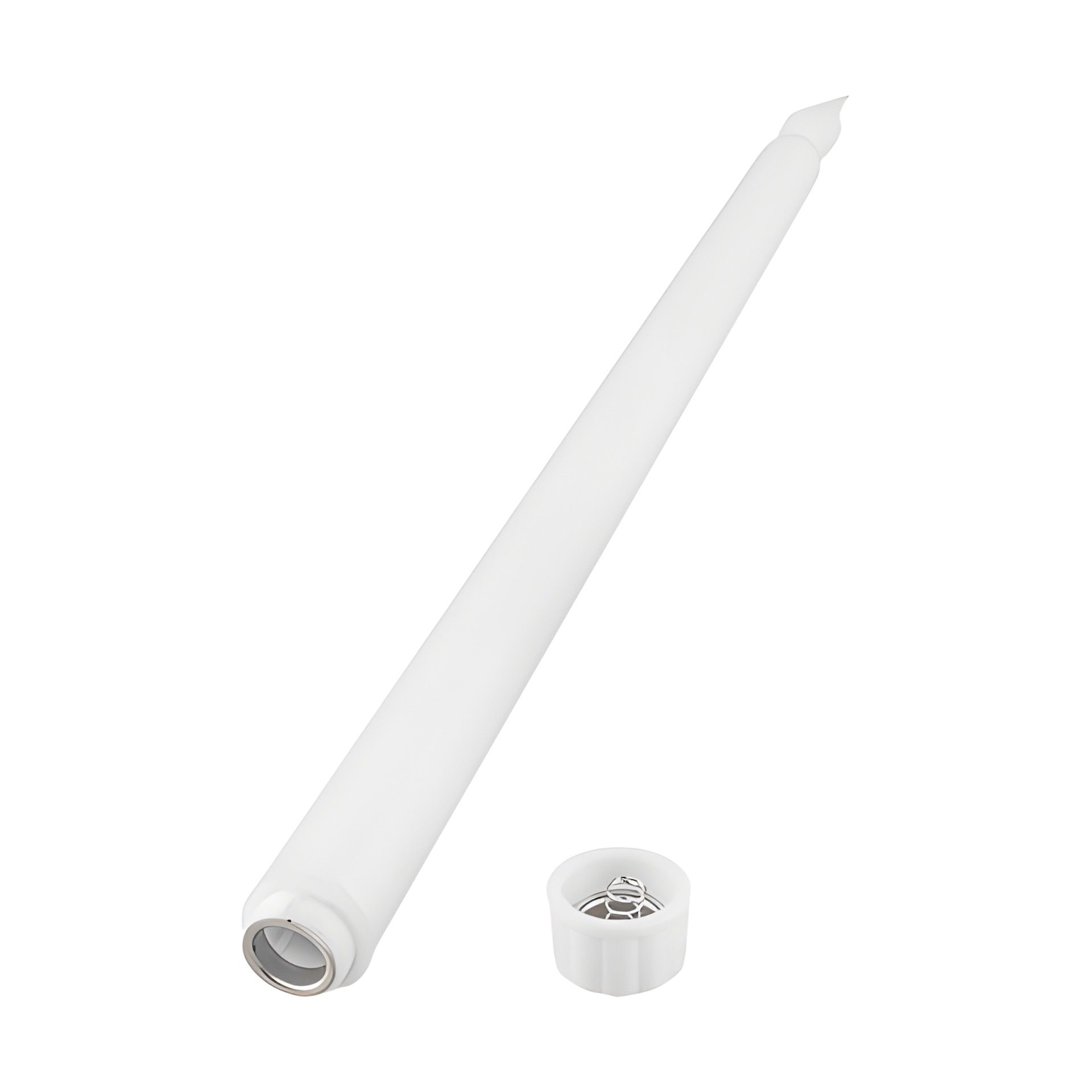 LED Stabkerze Echtwachs mit Timer, 27 cm