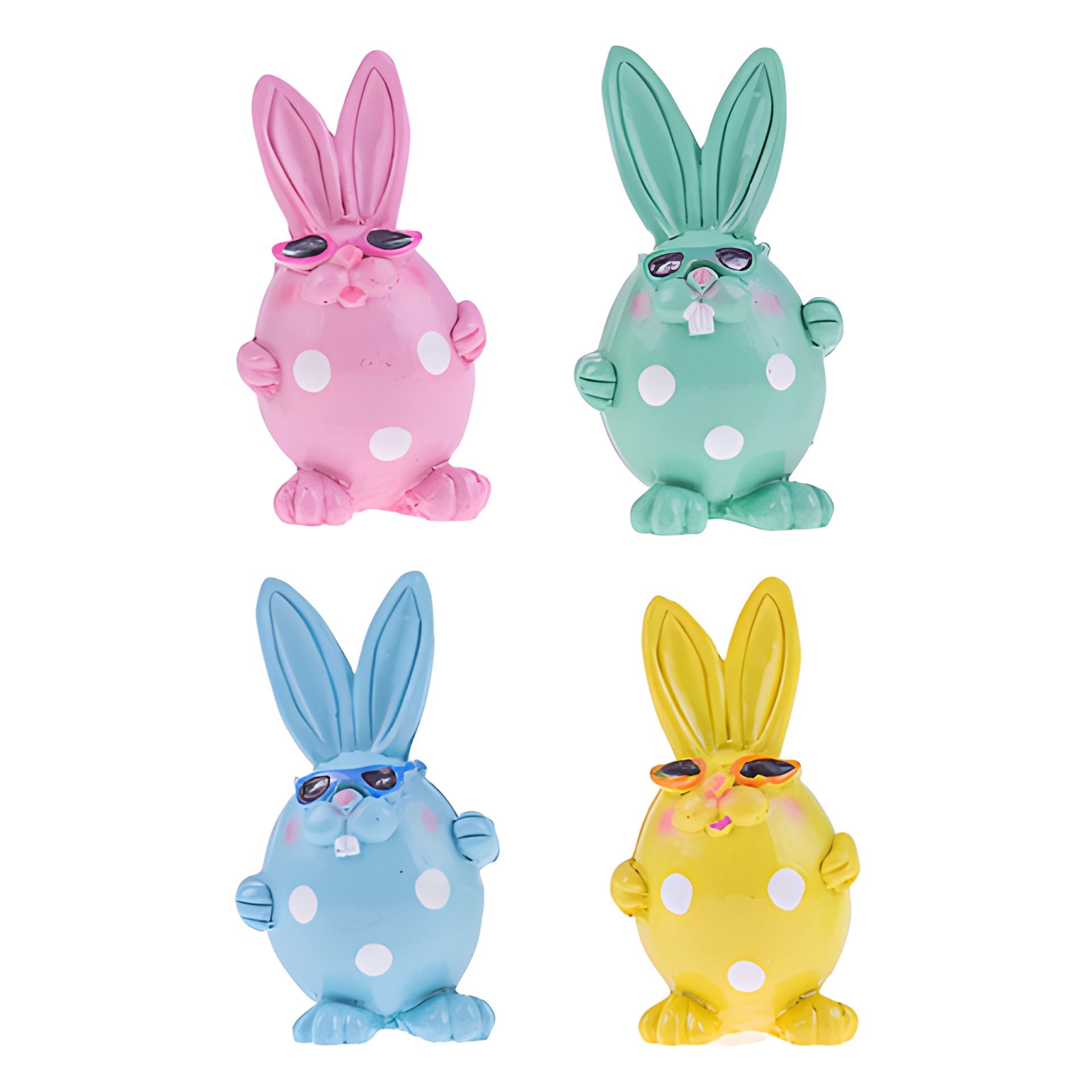 Deko-Figuren 'Ostereier-Hasen' 6 cm, 4 Stück