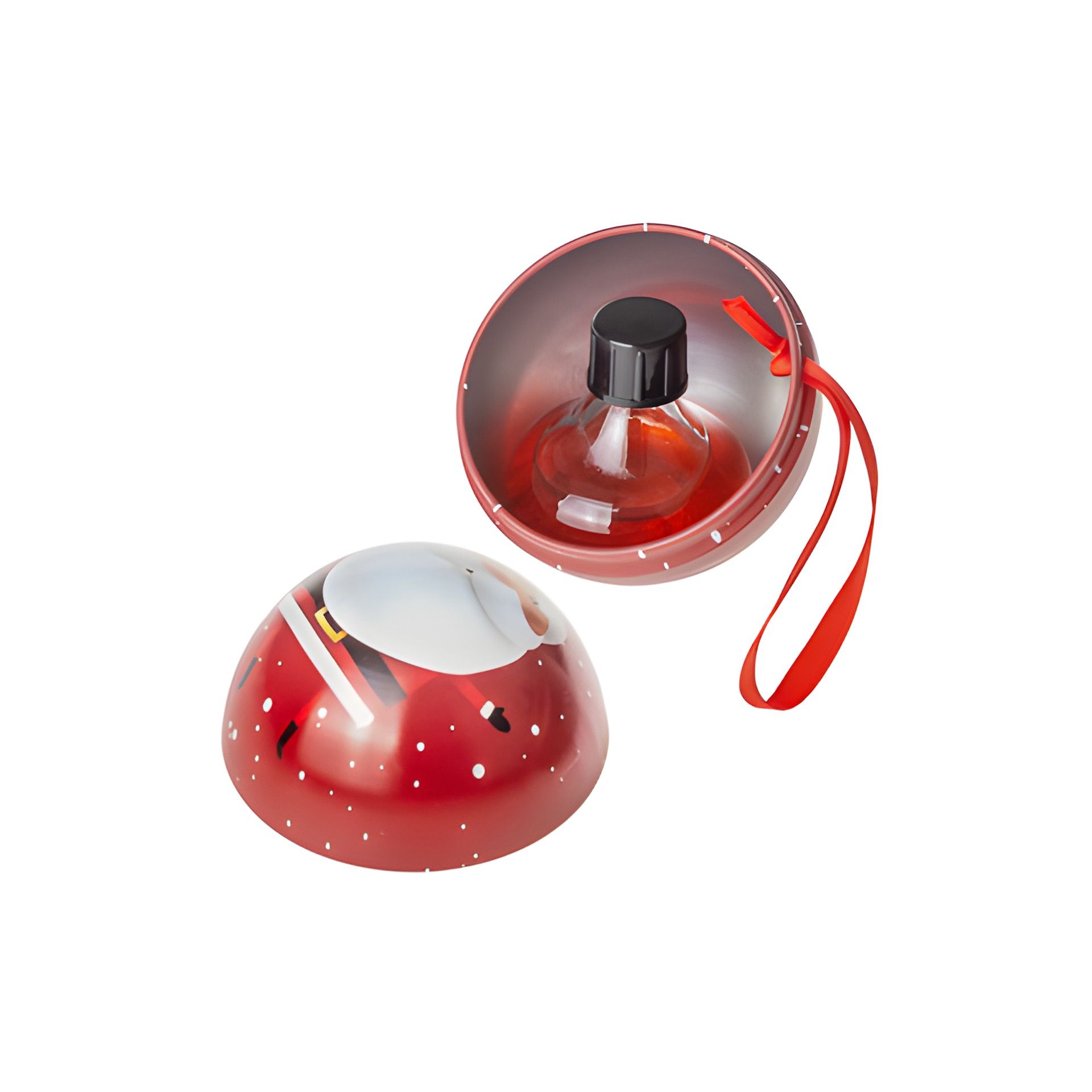 Weihnachtskugel zum Befüllen 'Weihnachtsmann'