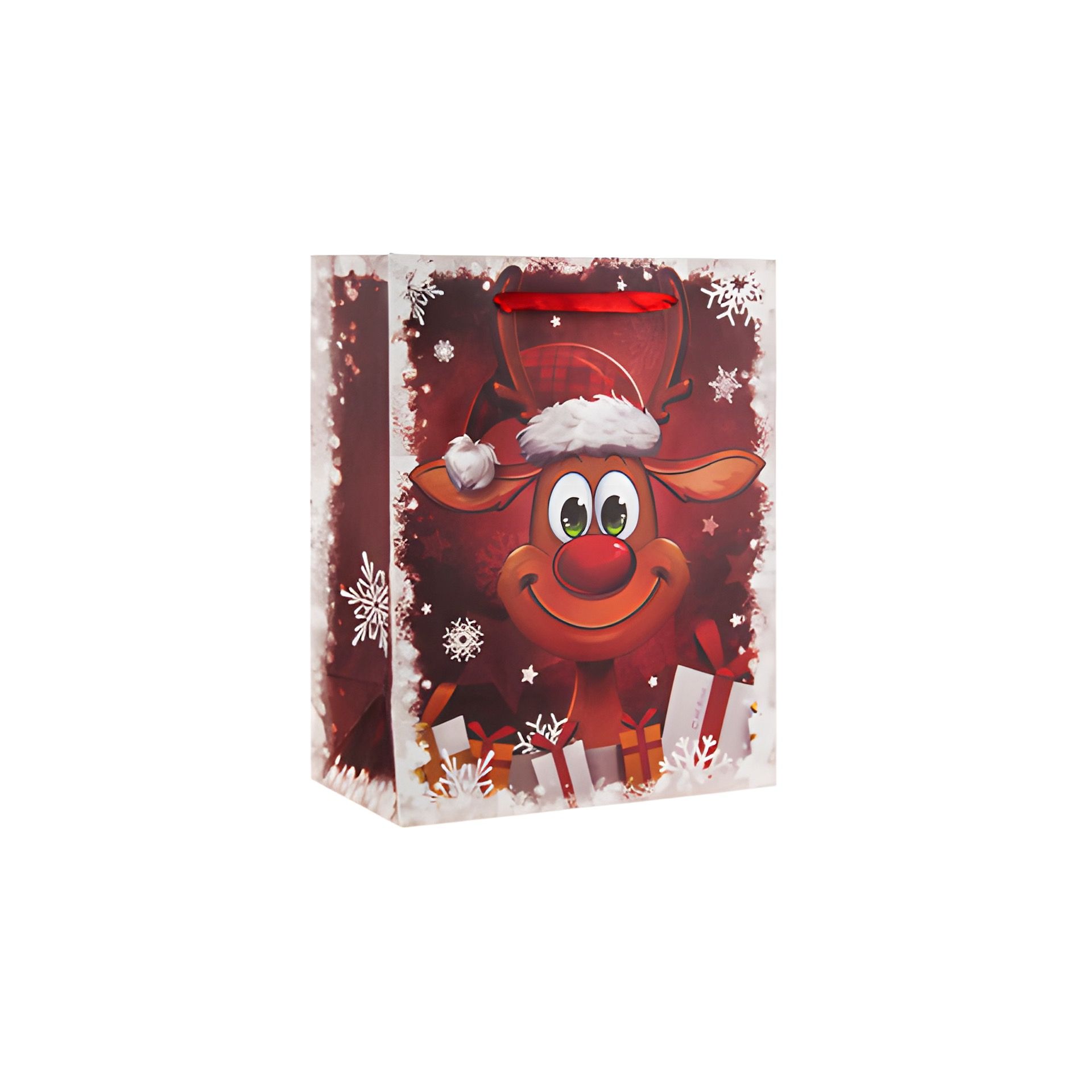 Geschenktüte 'Lustiges Rentier', klein