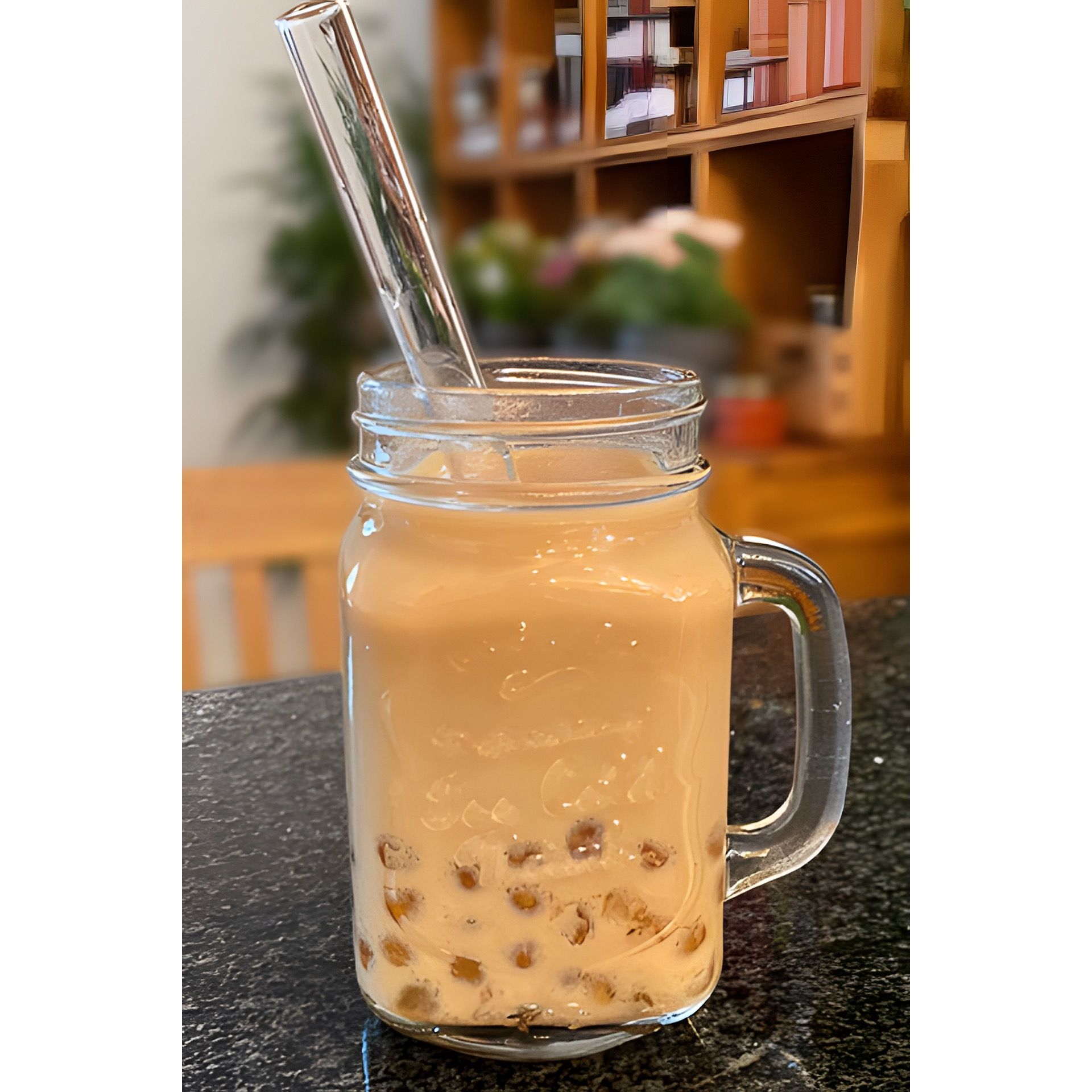 Bubble Tea Glastrinkhalme 21 cm, Ø 14 mm, 6 Stück