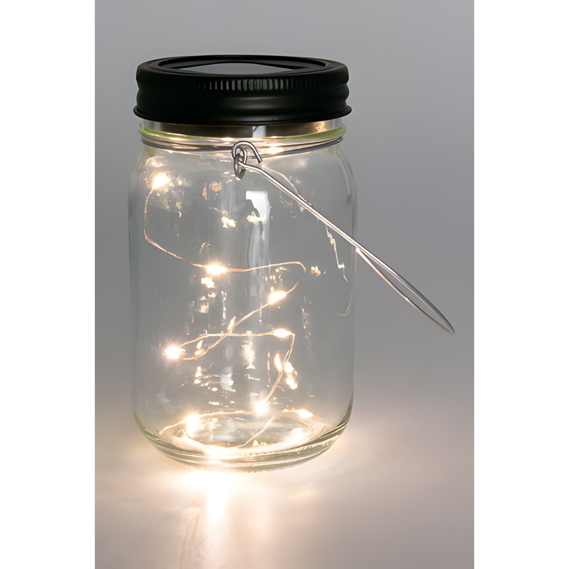 Solarglas 'Mason' 8 x 14 cm, 8 LEDs