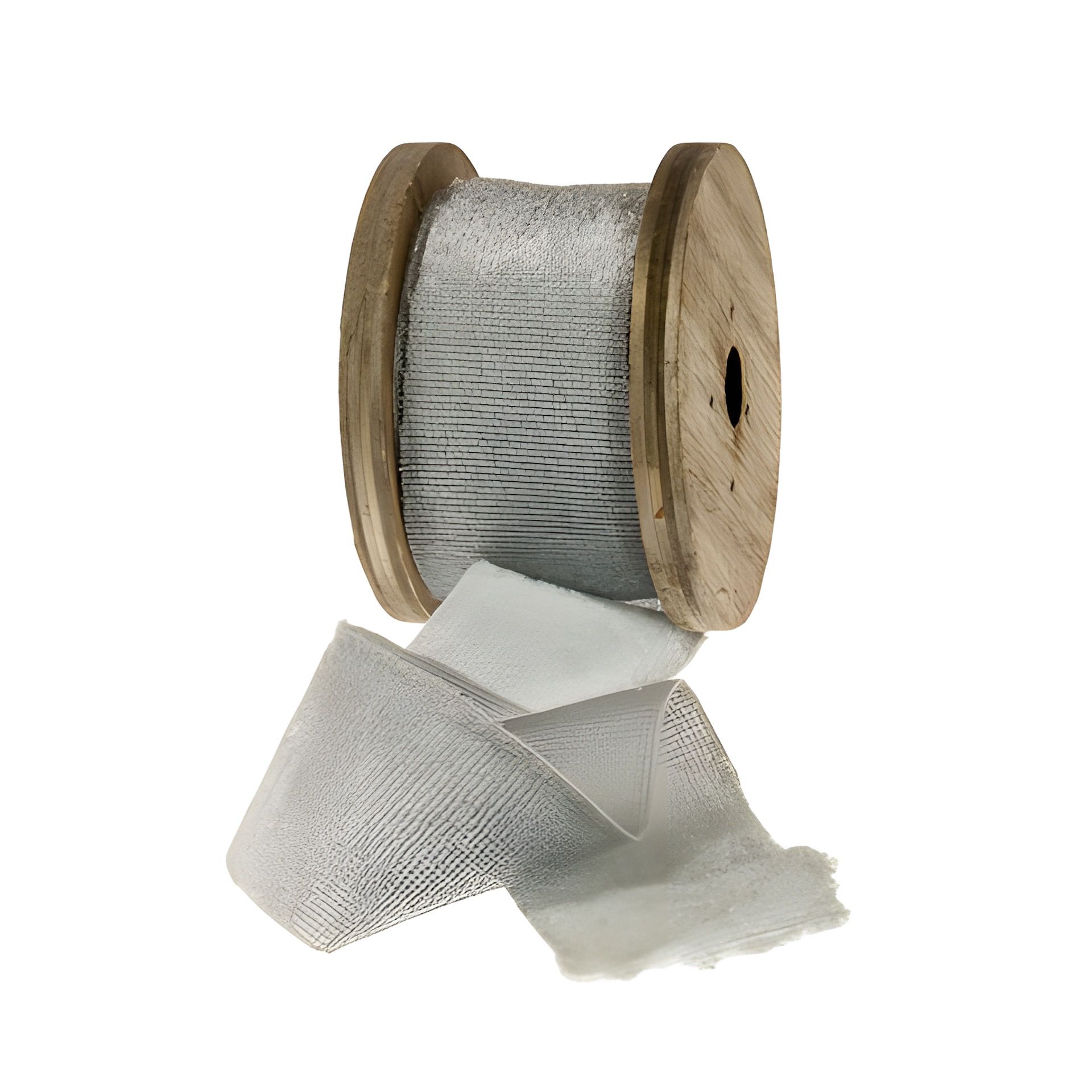 Samtband 2 m, 35 mm grau
