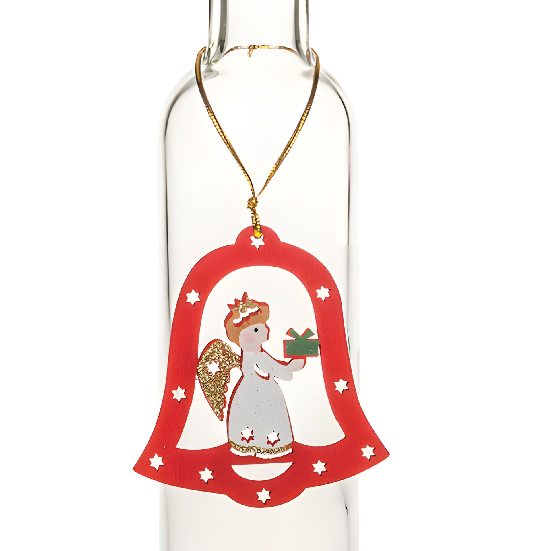 Weihnachtsanhänger 'Glocke mit Engel'