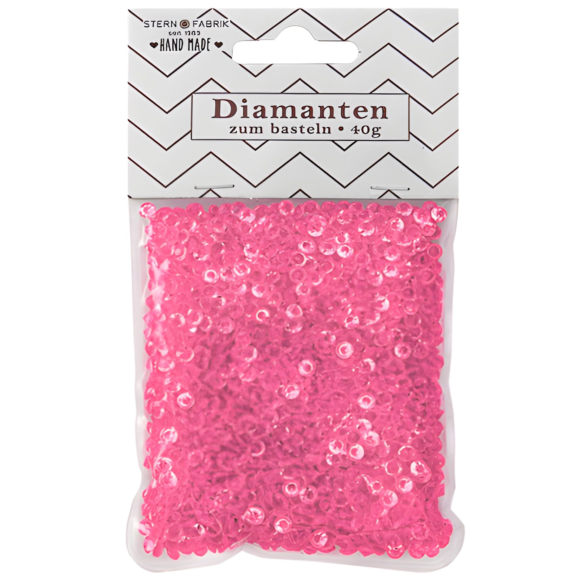 Streudeko 'Diamanten' rosa 40 g