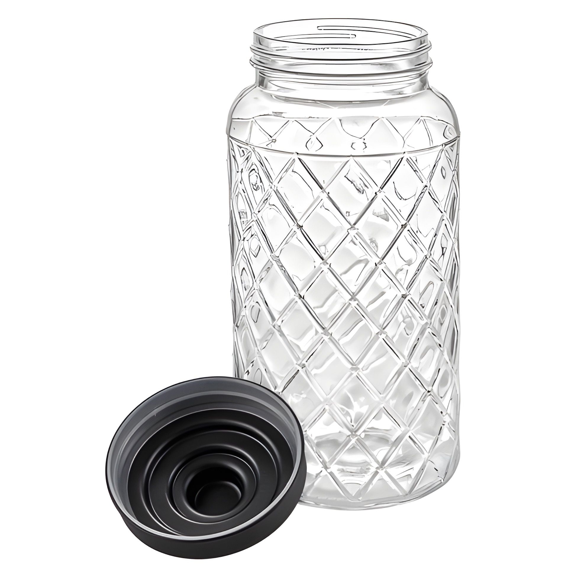 Vorratsglas 'Raute' 1400 ml mit Schraubdeckel