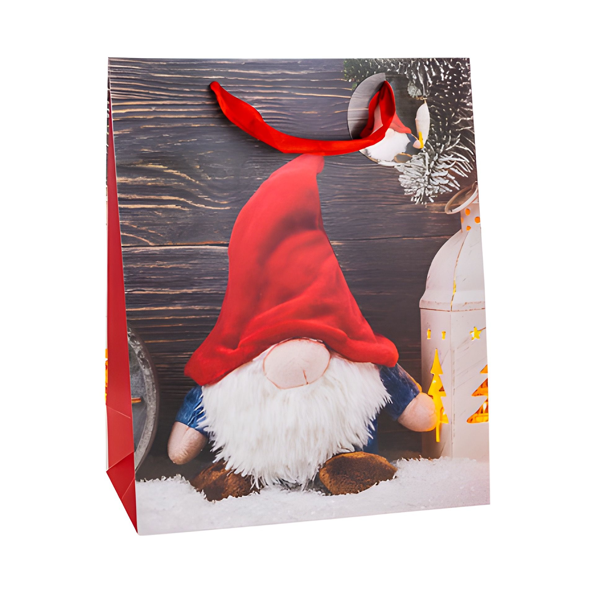 Geschenktüte 'Wichtel mit Laterne', groß