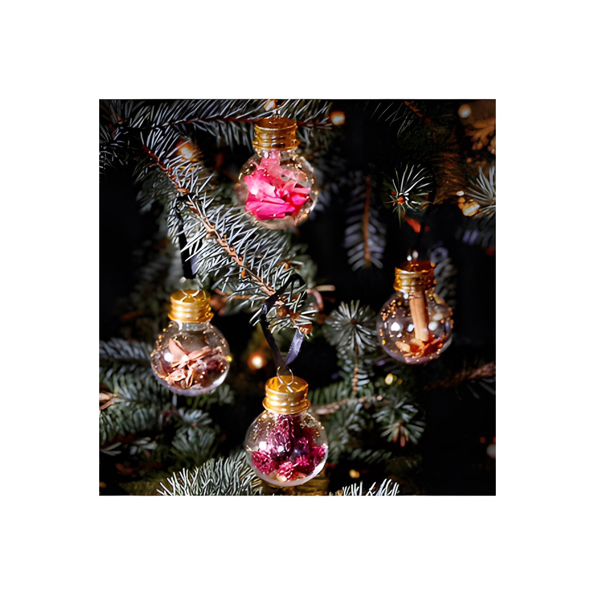 Anhänger 'Weihnachtskugel', 4er Pack