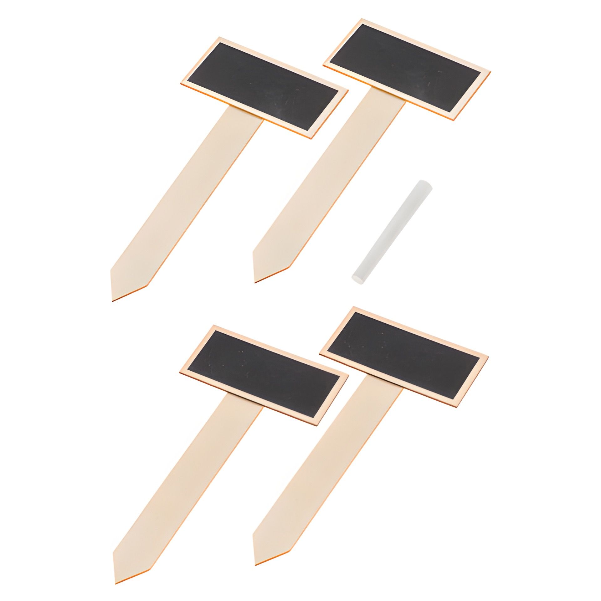 Stecketiketten mit Kreidetafel 90 x 45 mm, 4 Stück