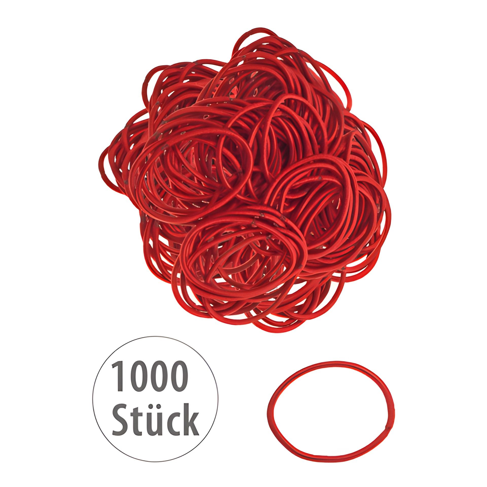 Elastische Schlaufen 40 mm, rot, 1000 Stück