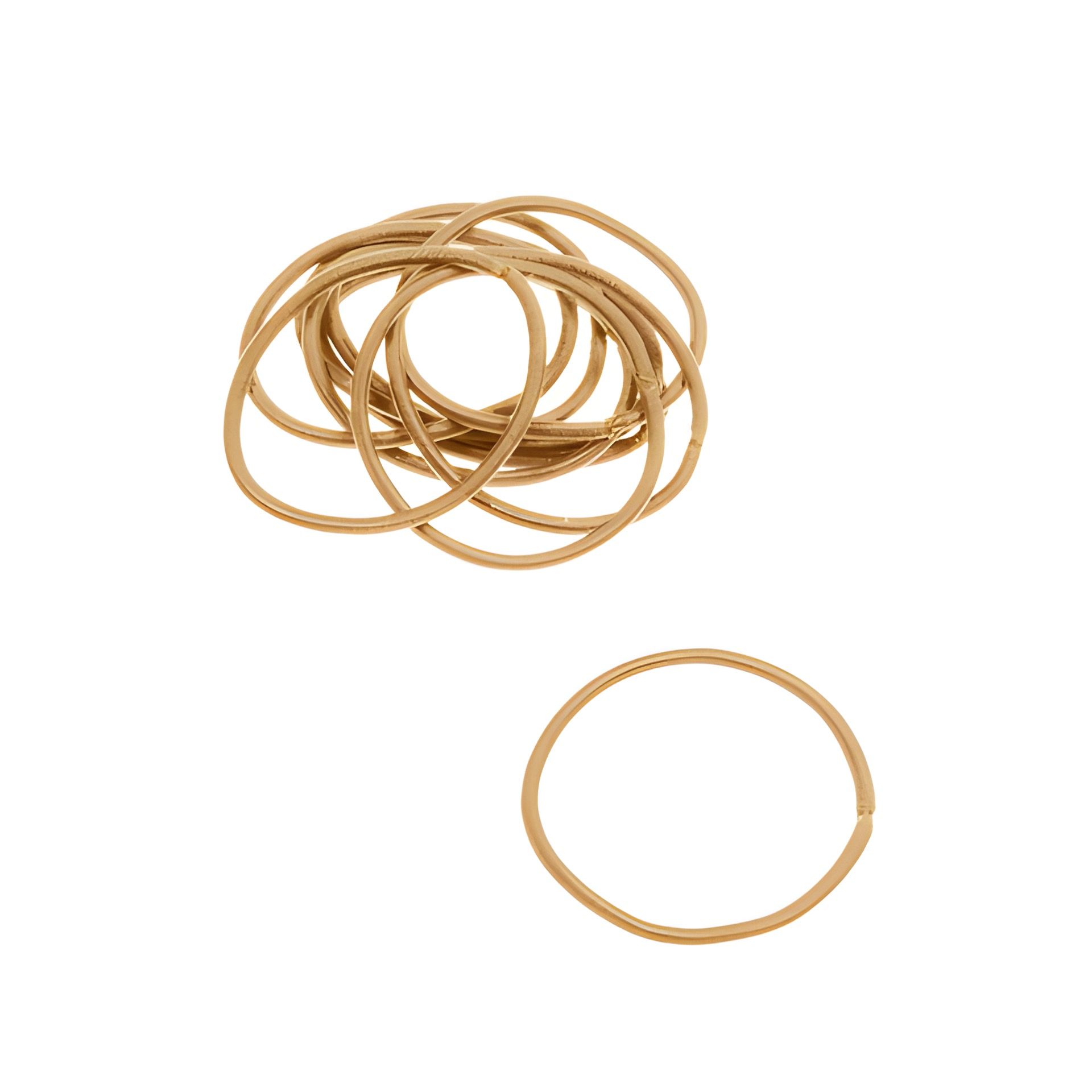 Elastische Schlaufen 40 mm, gold, 10 Stück