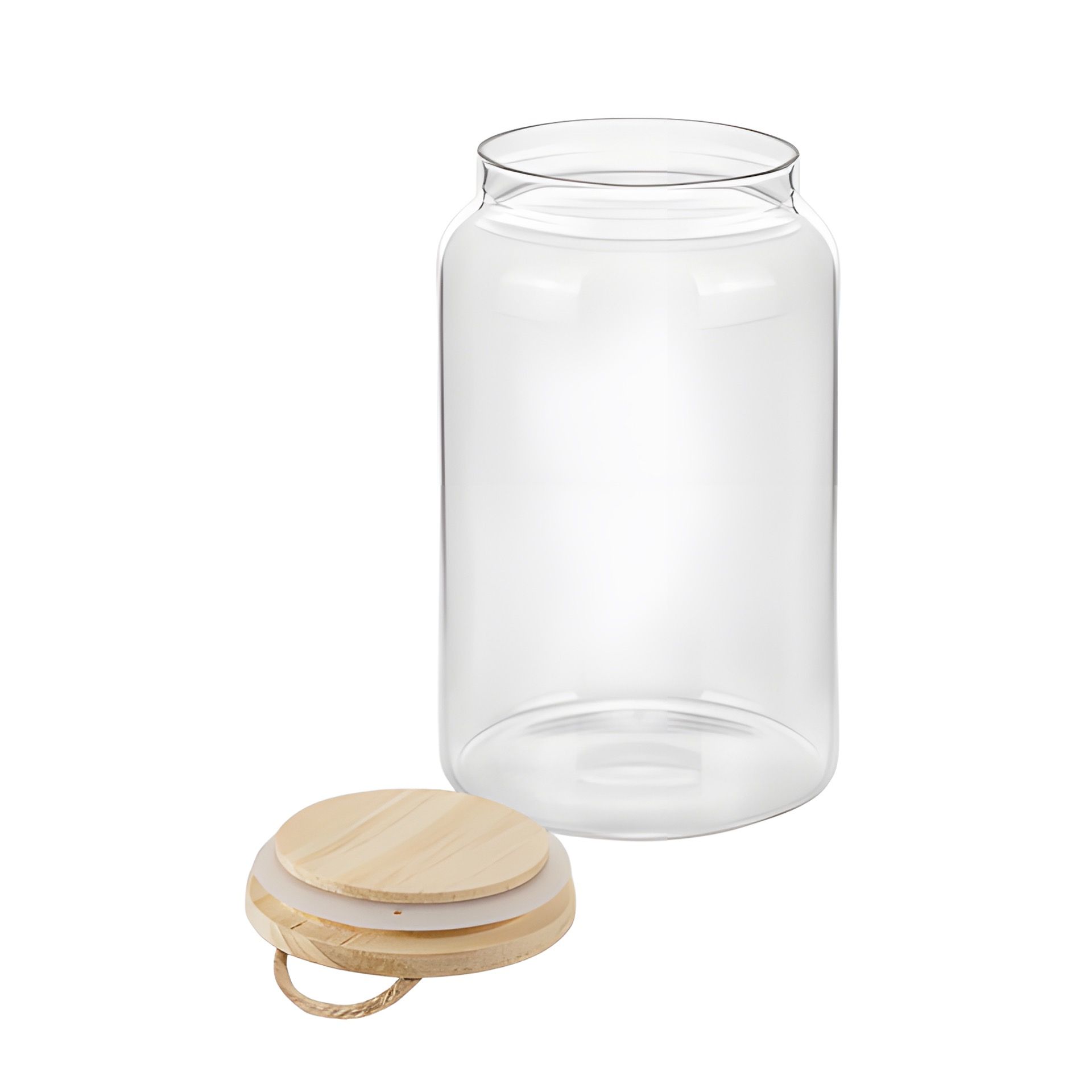 Vorratsglas  960 ml mit Holzdeckel