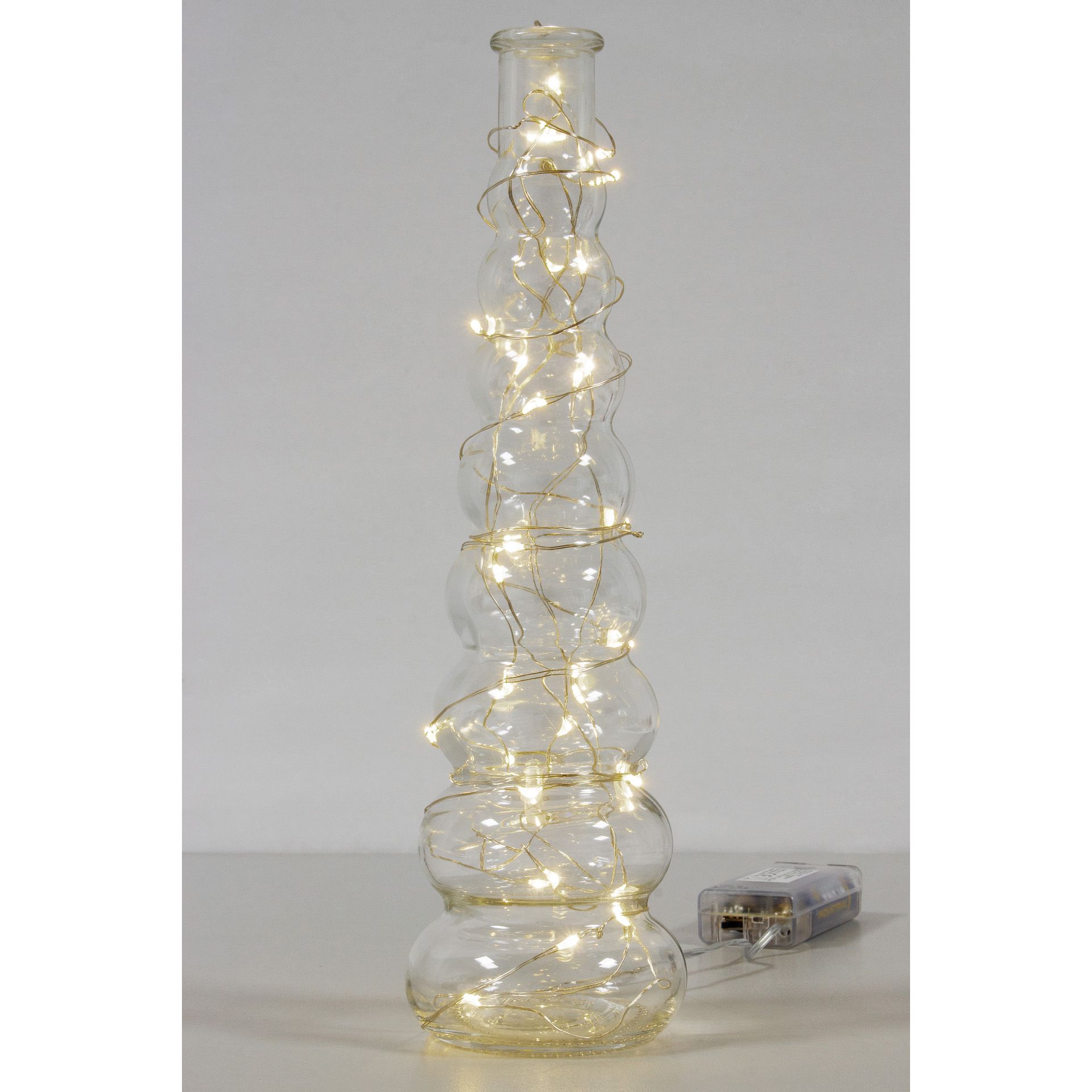 Lichterkette mit 30 LEDs, weiß mit Timer