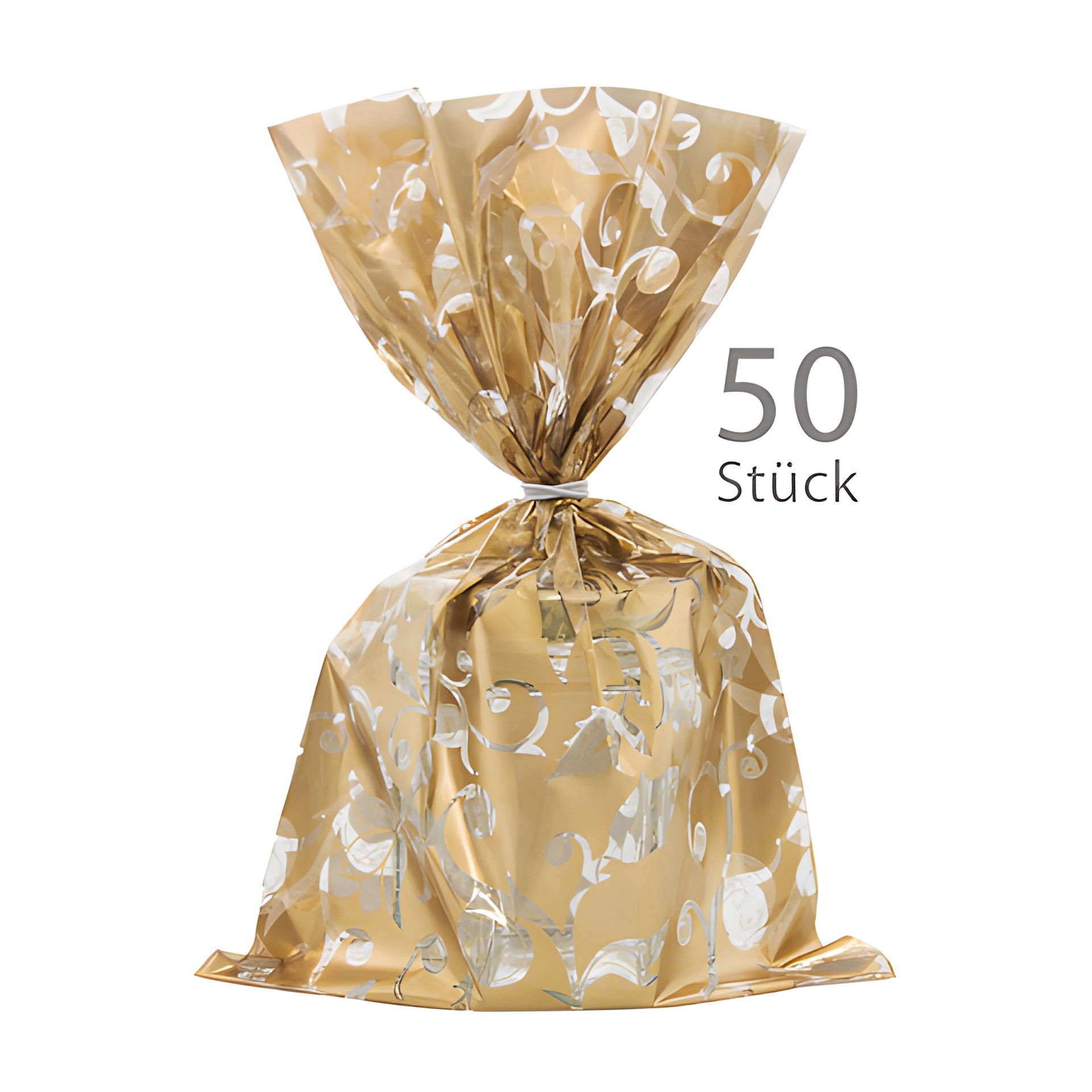 Schmuckbeutel 'Elegance' 15 x 25 cm gold, 50 Stück