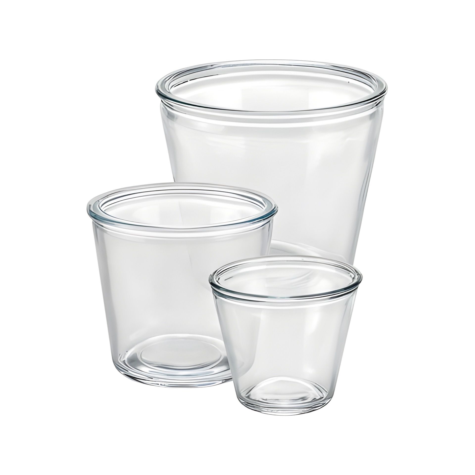 Windlicht konisch, 3er Set