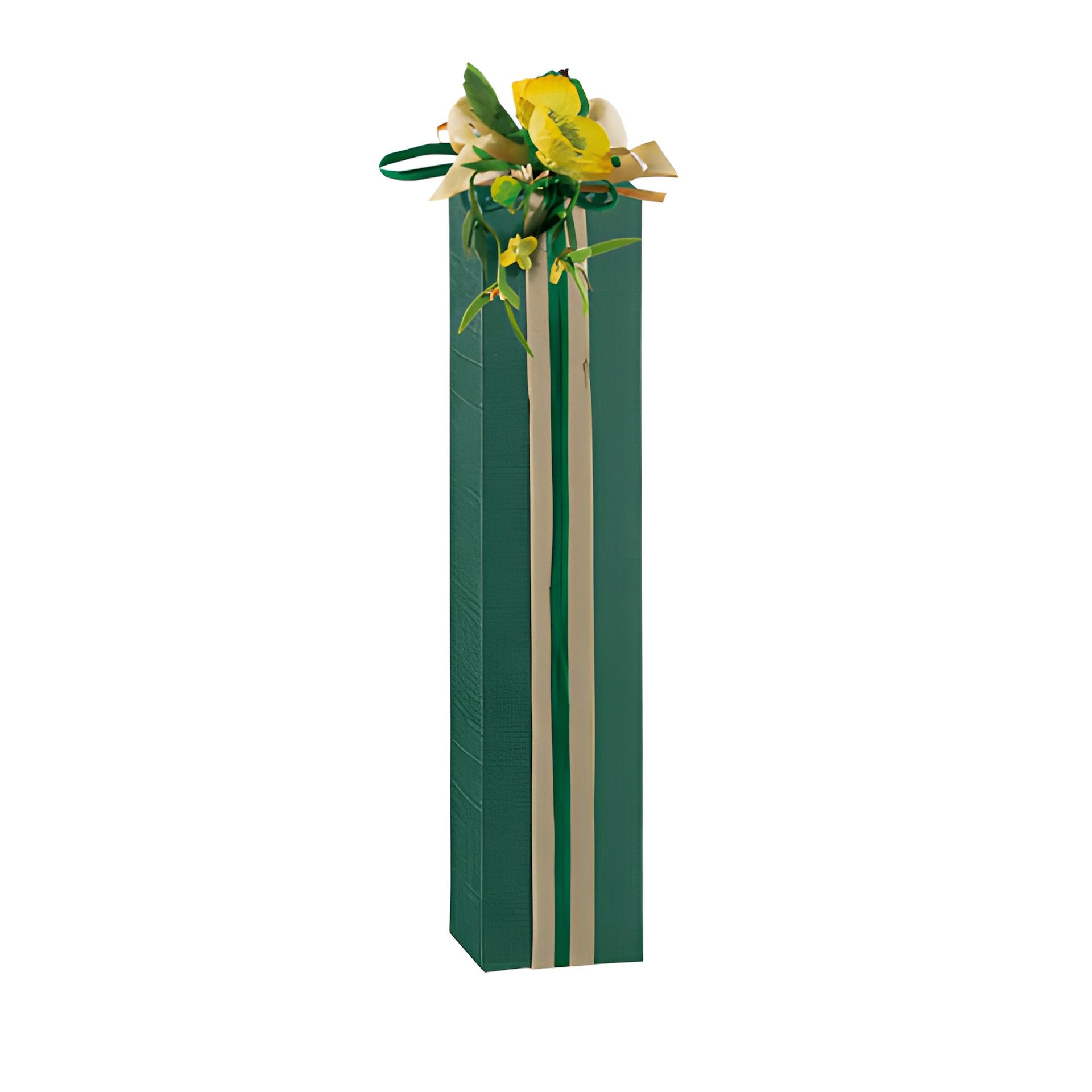 Flaschenkarton 1er 55 x 55 x 240 mm grün (Karton, 100 Stück)